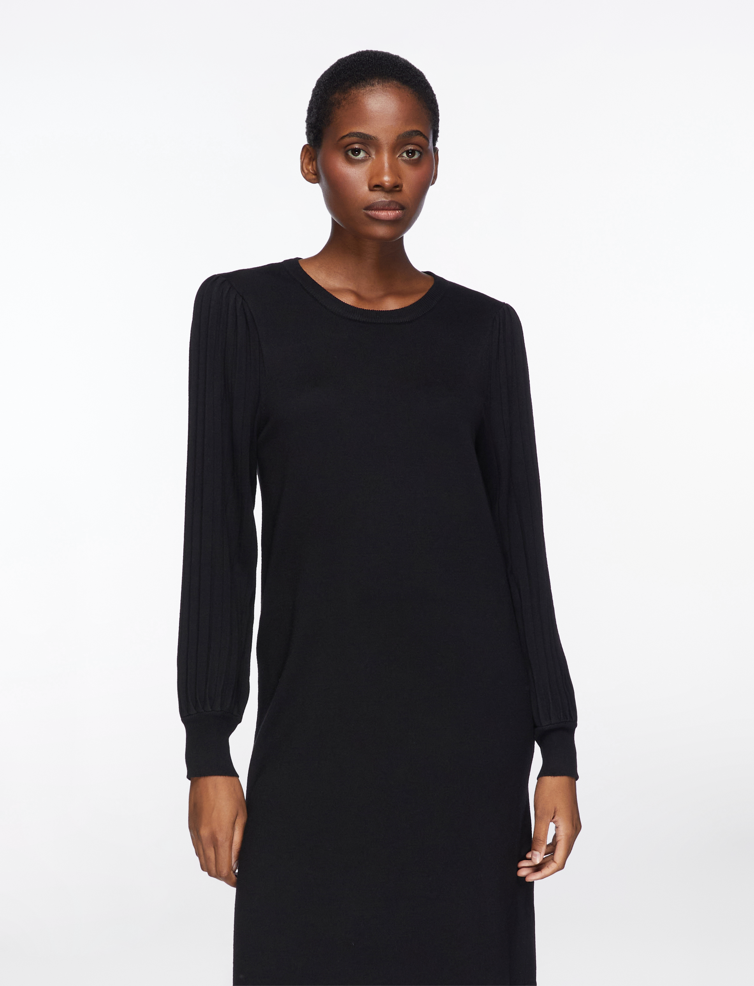 FREE/QUENT Dress from Freequent in a soft, fine-knit material. The dress has a simple silho - Transitional Layering - BLACK / black