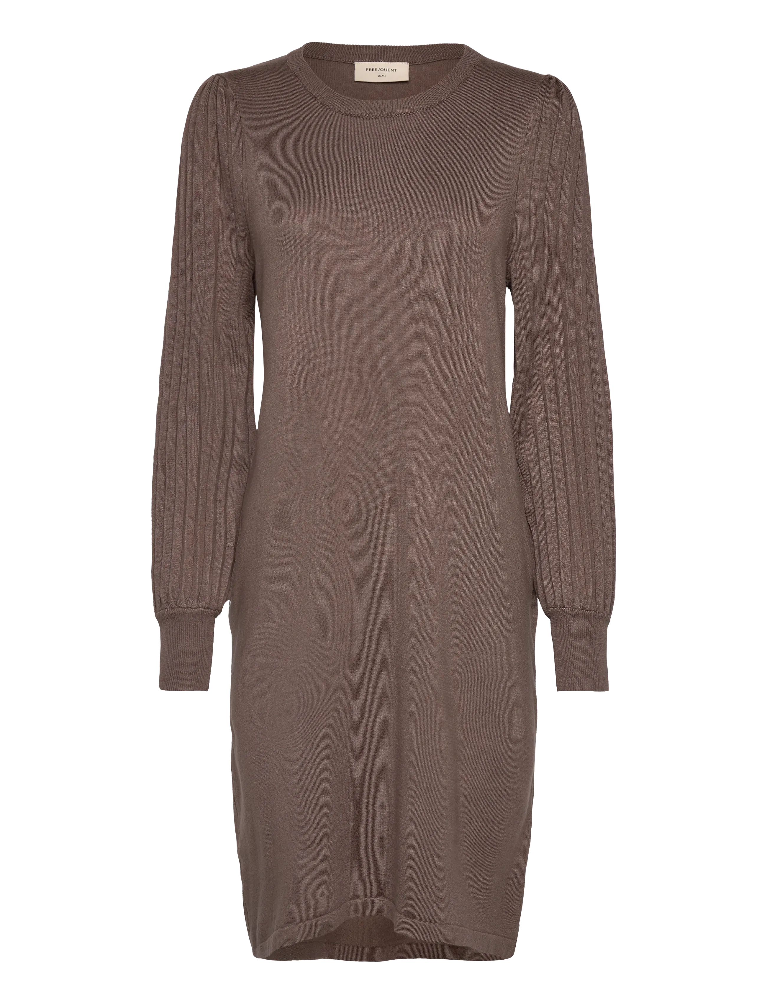 FREE/QUENT Kleid From Freequent In A Soft, Fine-Knit Material. The Kleid Has A Simple Silho Braun - XXL - Damen