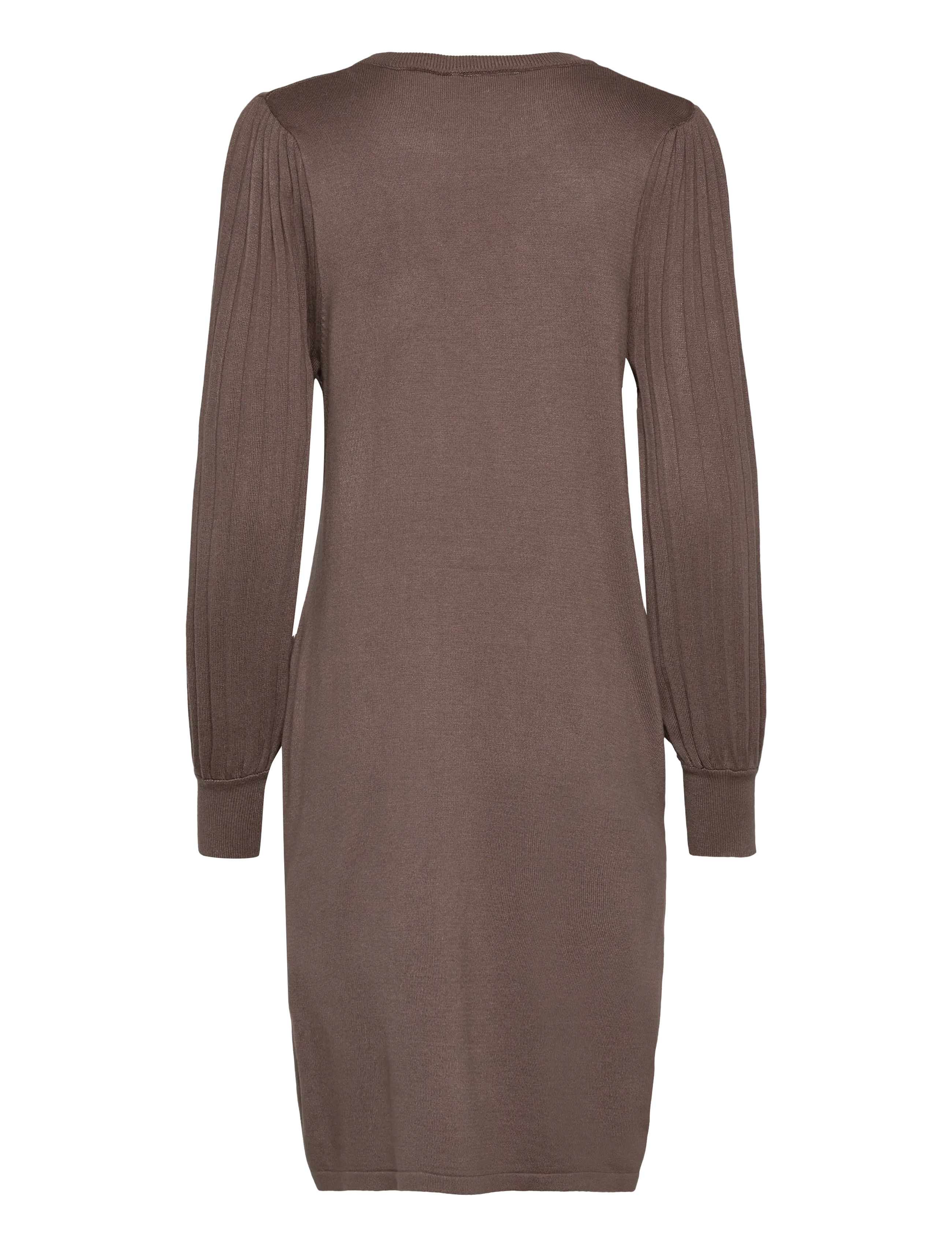 FREE/QUENT - Dress from Freequent in a soft, fine-knit material. The dress has a simple silho - strikkjoler - morel - 1