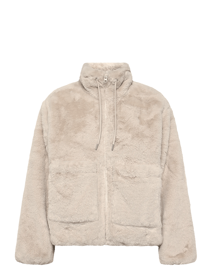 FREE/QUENT - FQFONY-JACKET - faux fur - moonbeam - 0