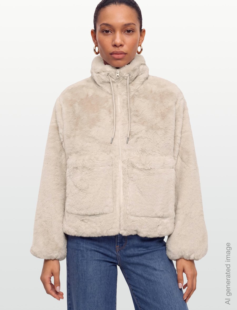 FREE/QUENT - FQFONY-JACKET - kunstpelz - moonbeam - 3