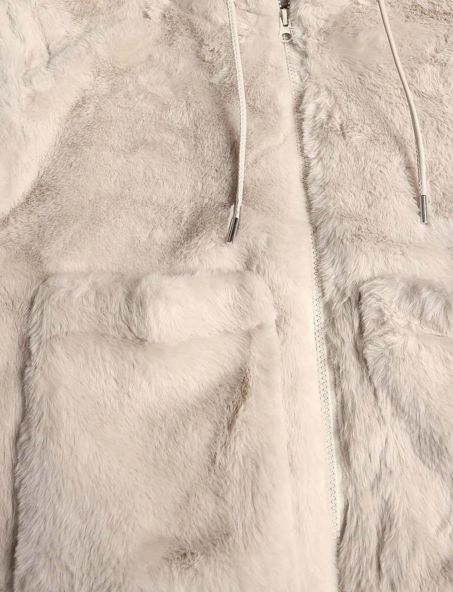 FREE/QUENT - FQFONY-JACKET - faux fur - moonbeam - 3
