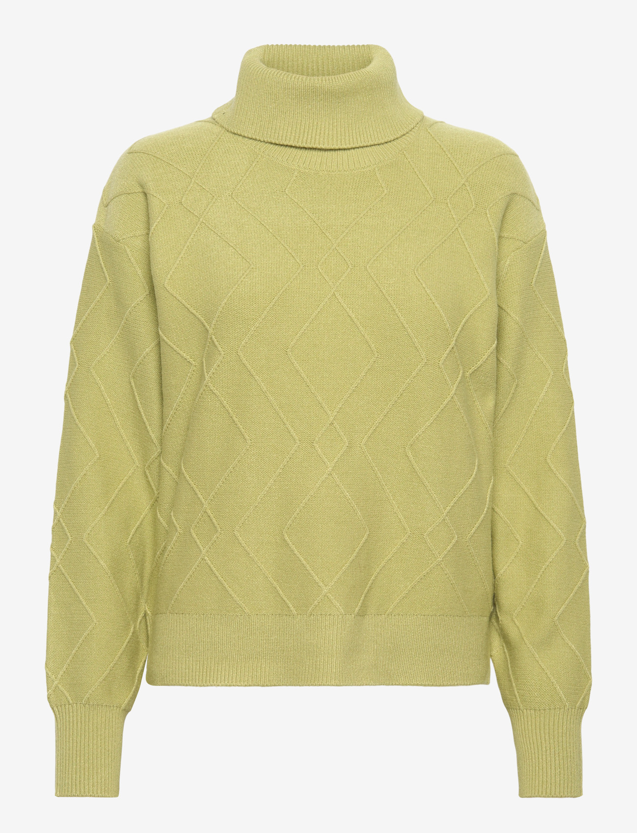 FREE/QUENT - Pullover from Freequent in a soft, knitted material with a lovely pattern. The p - stickade tröjor - fern - 0