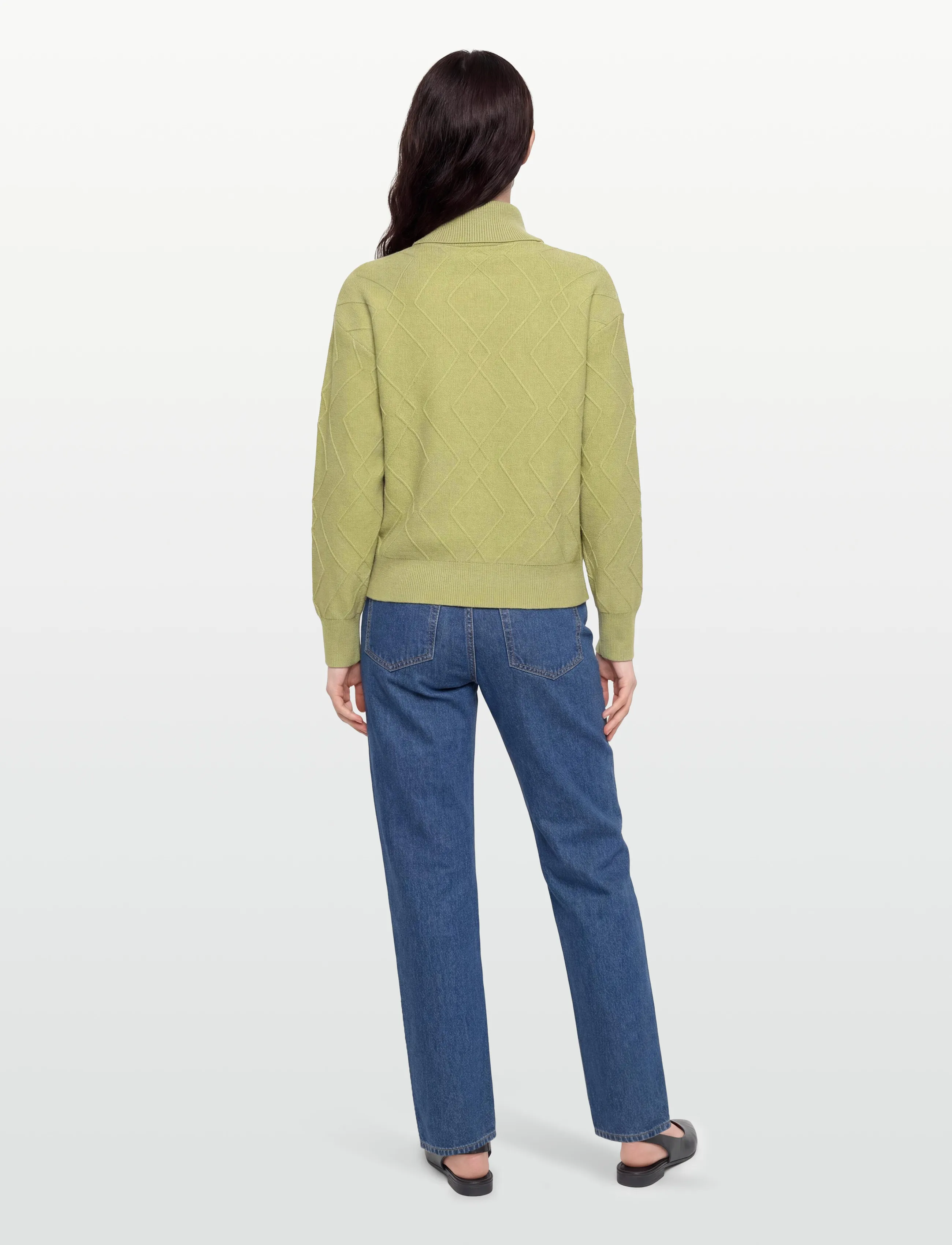 FREE/QUENT - Pullover from Freequent in a soft, knitted material with a lovely pattern. The p - jumpers - fern - 4