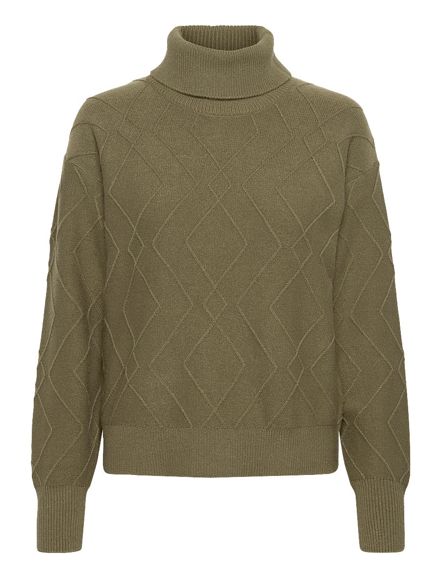 FREE/QUENT - Pullover from Freequent in a soft, knitted material with a lovely pattern. The p - megztiniai - winter moss - 0