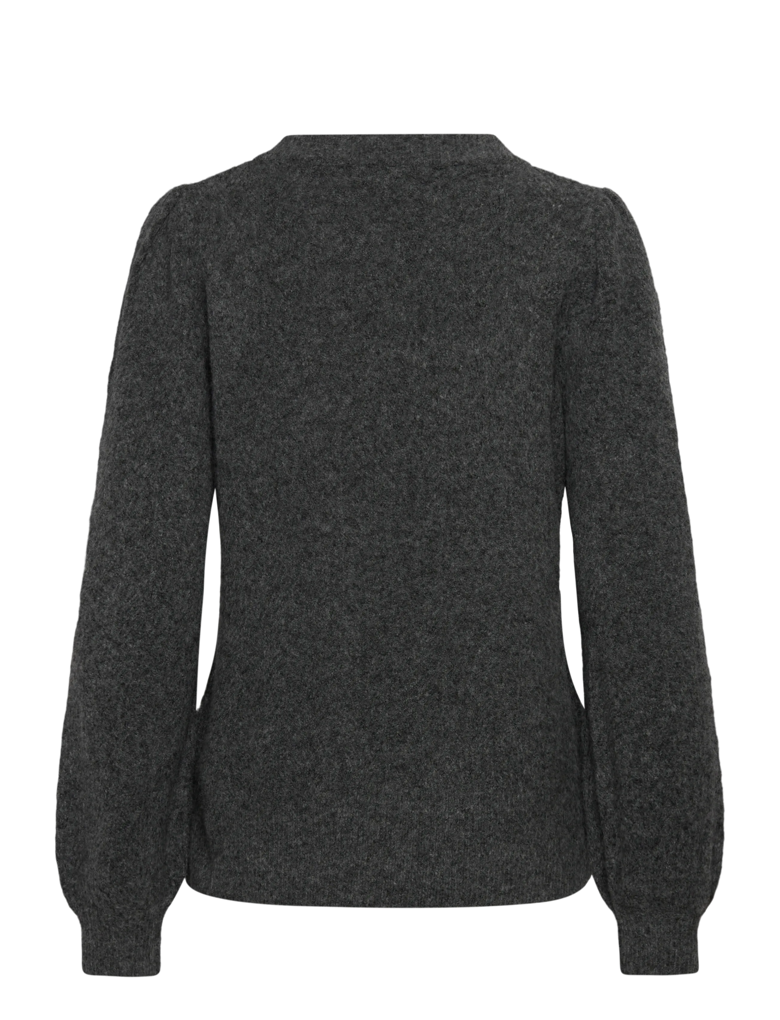 FREE/QUENT - FQGRSEVALIN-PULLOVER - peysur - dark grey melange - 1