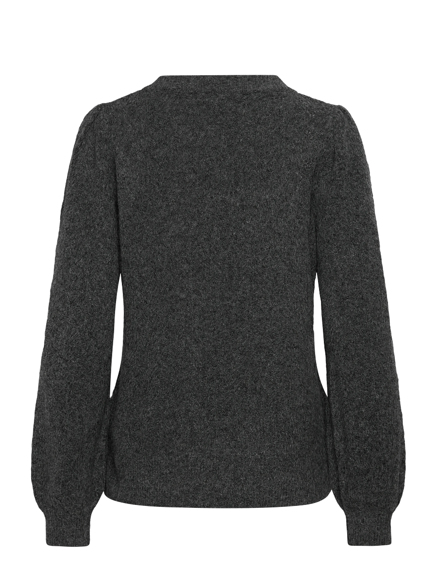 FREE/QUENT - FQGRSEVALIN-PULLOVER - jumpers - dark grey melange - 2