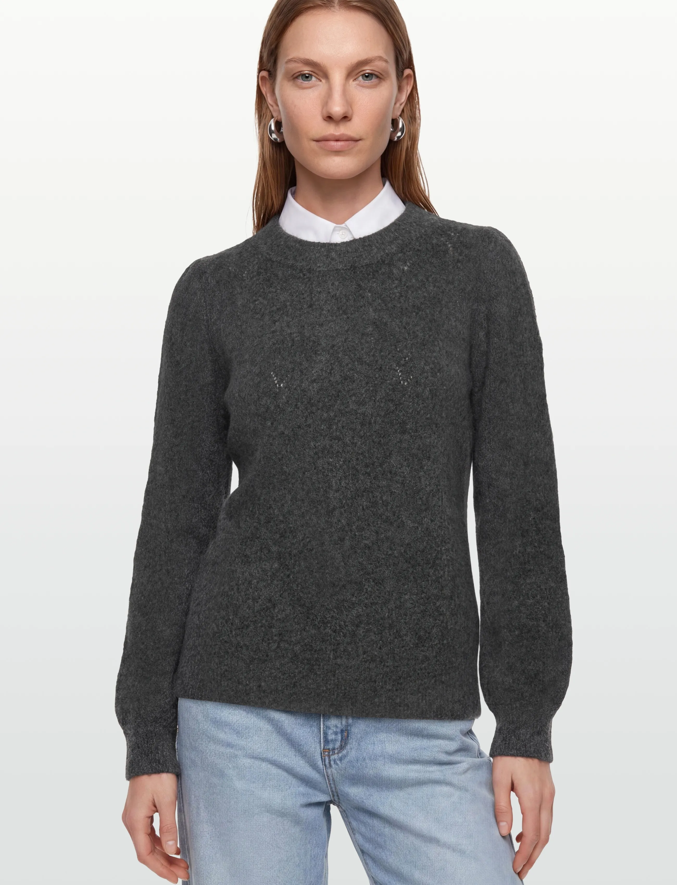 FREE/QUENT - FQGRSEVALIN-PULLOVER - laveste priser - dark grey melange - 3