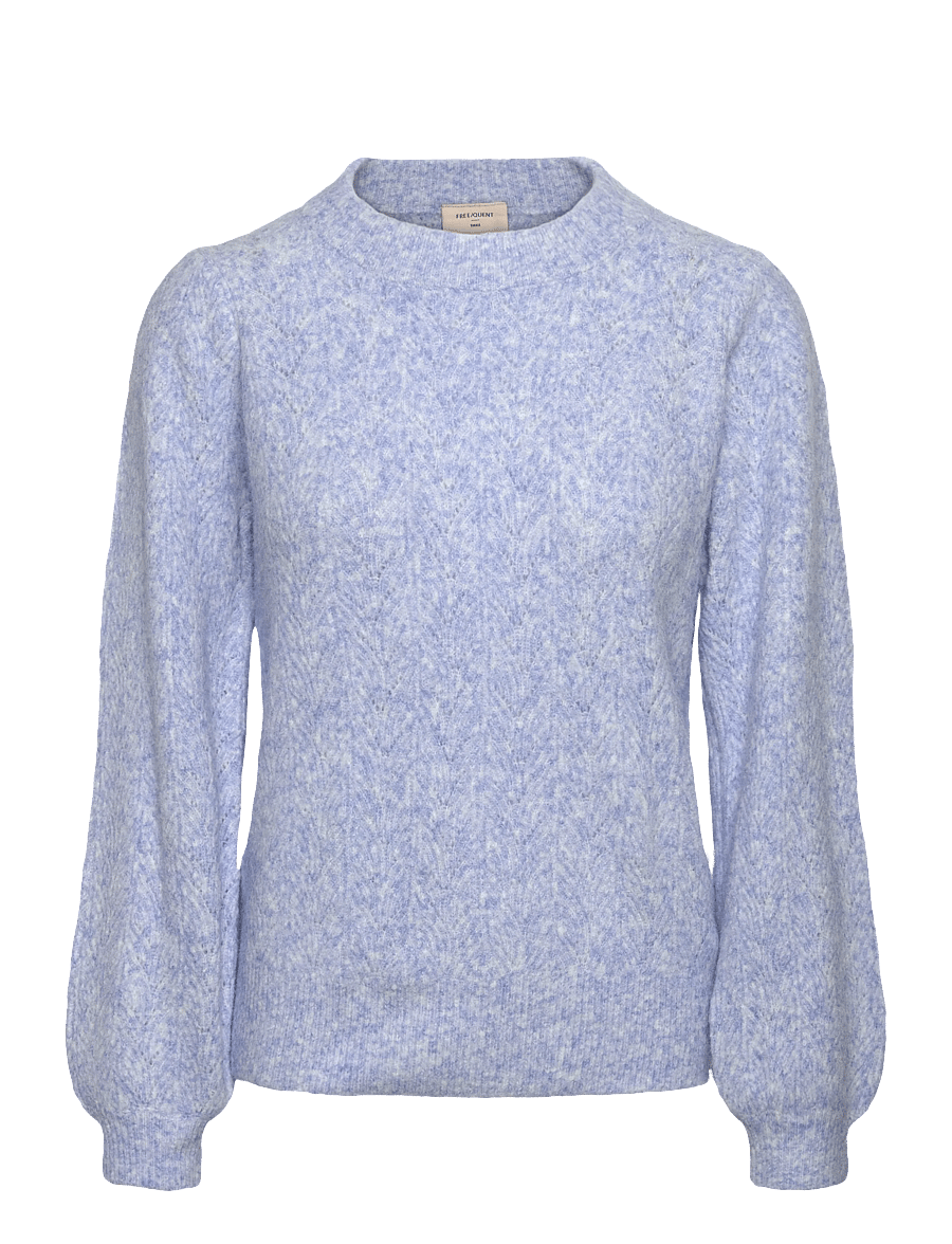 FREE/QUENT - FQGRSEVALIN-PULLOVER - striktrøjer - serenity melange - 1