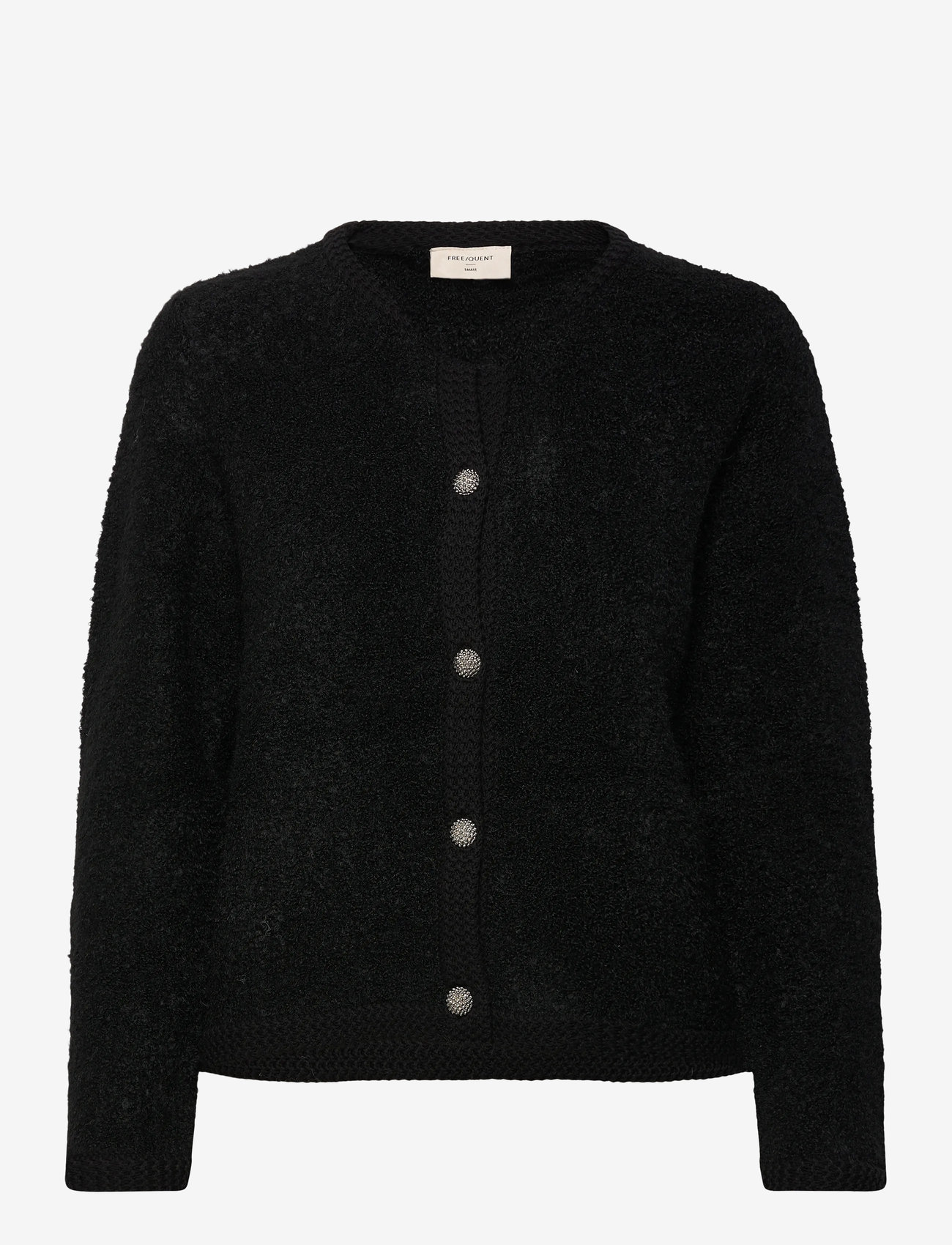 FREE/QUENT - FQGRSCHRISTA-CARDIGAN - sügisesed riided - black - 0