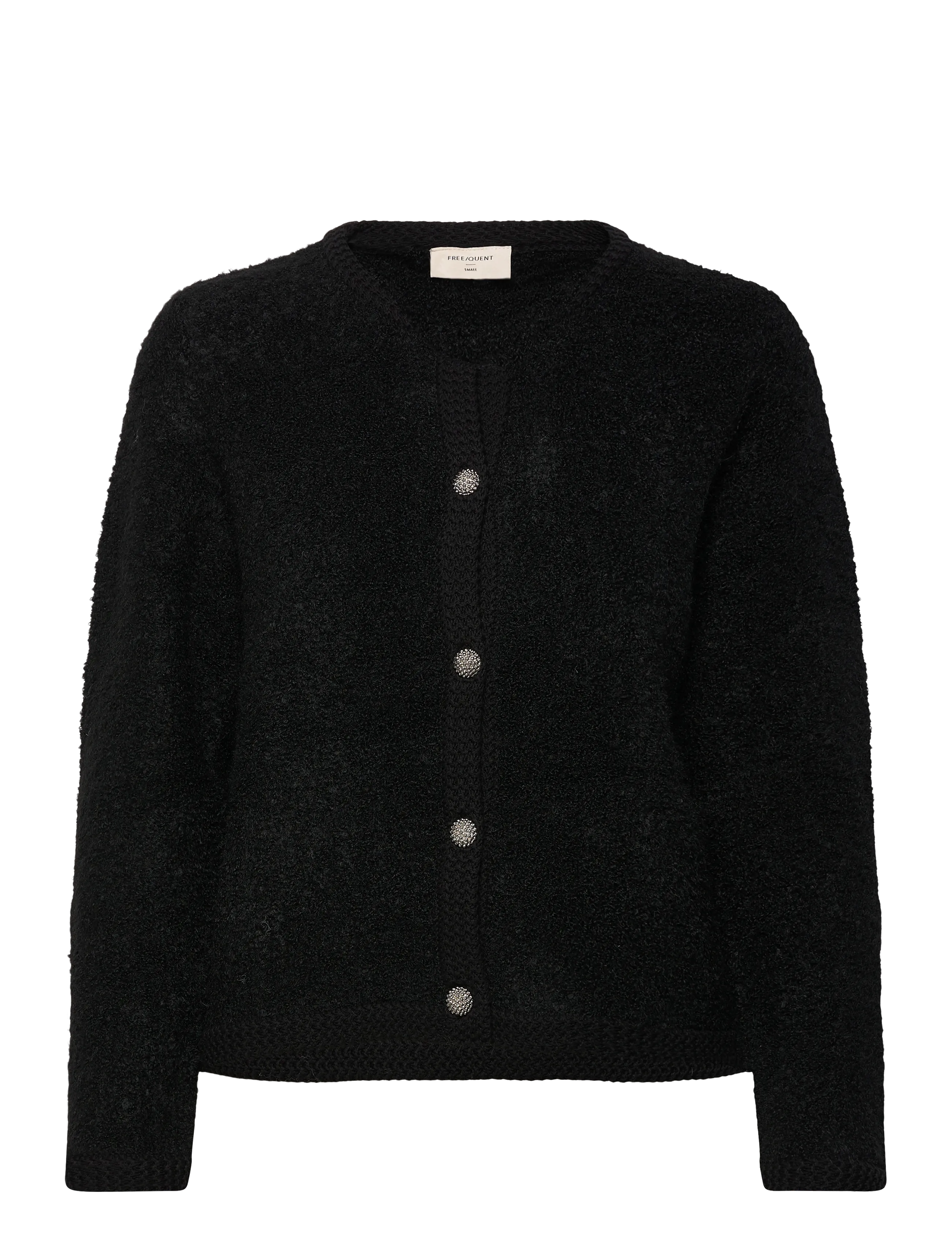 FREE/QUENT Cardigan from Freequent in a soft, knitted material. The cardigan has a simple s - Transitional Layering - BLACK / black