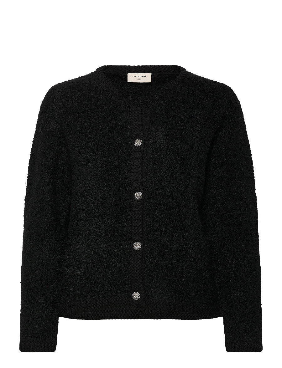 FREE/QUENT - FQGRSCHRISTA-CARDIGAN - gilets - black - 0