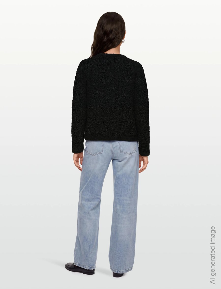 FREE/QUENT - FQGRSCHRISTA-CARDIGAN - strickjacken - black - 4