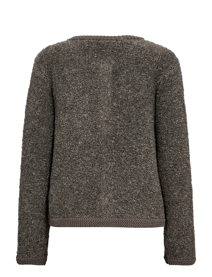 FREE/QUENT - FQGRSCHRISTA-CARDIGAN - koftor - morel melange - 2
