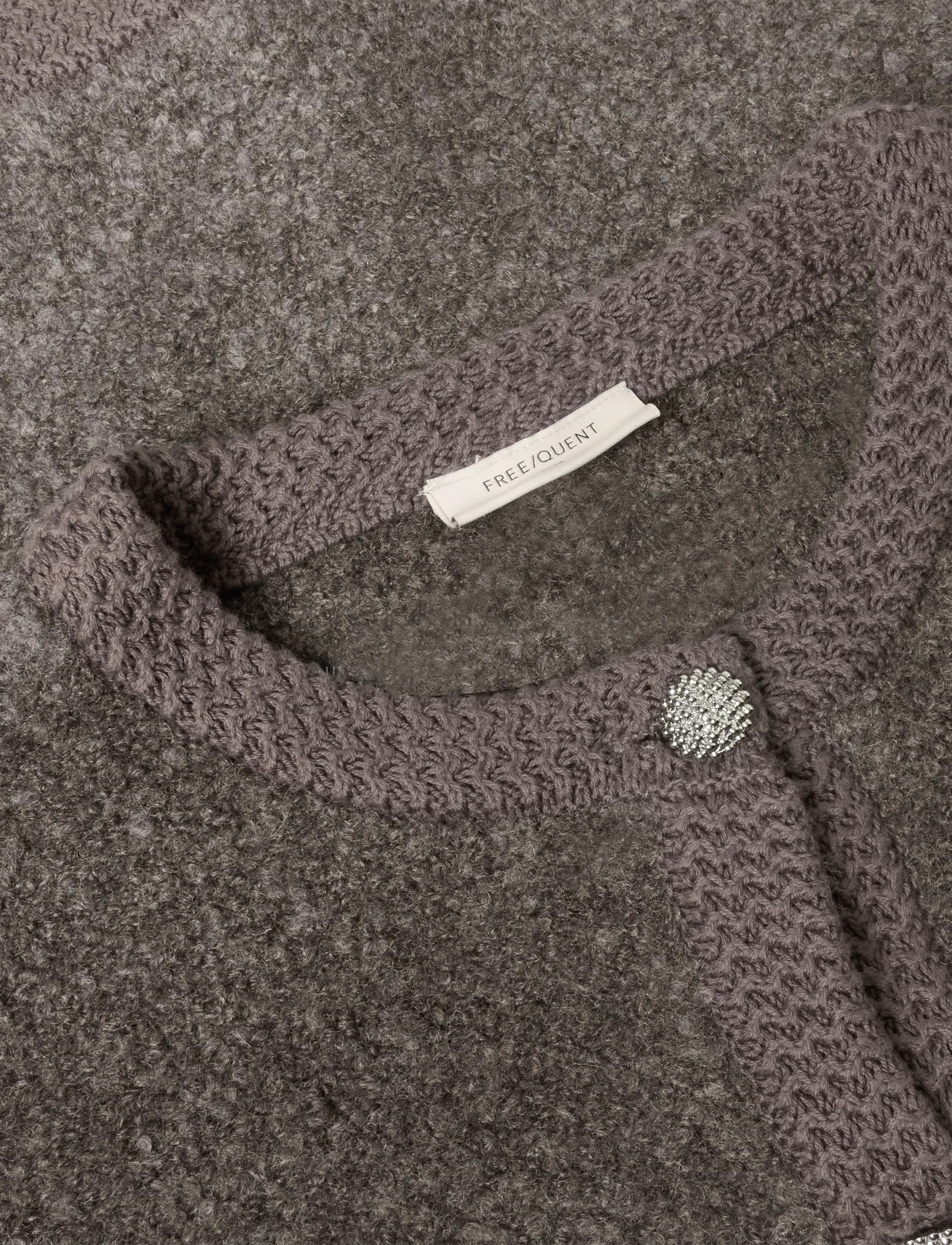 FREE/QUENT - FQGRSCHRISTA-CARDIGAN - koftor - morel melange - 4