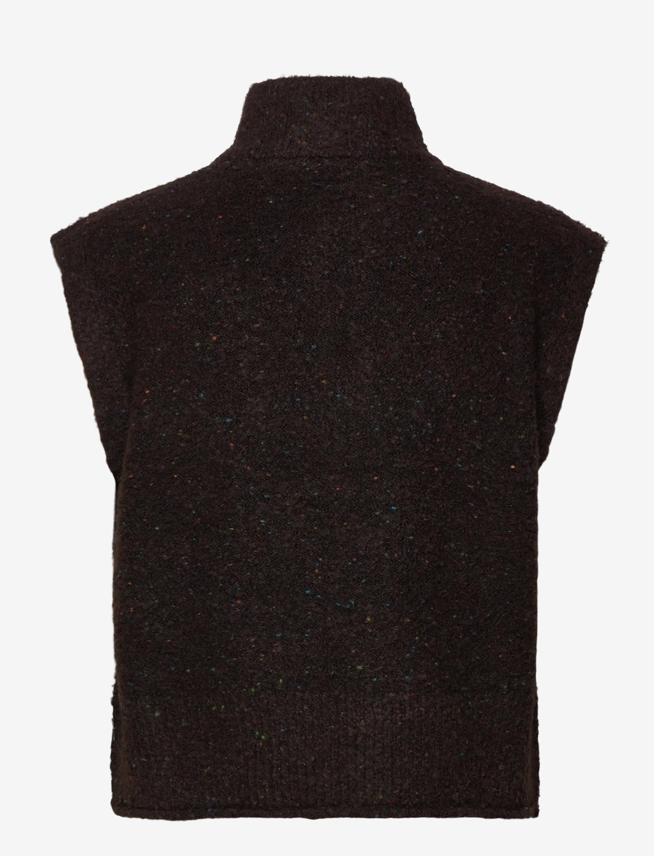 FREE/QUENT - FQGRSNEMES-WAISTCOAT - stickade västar - coffee bean melange - 1