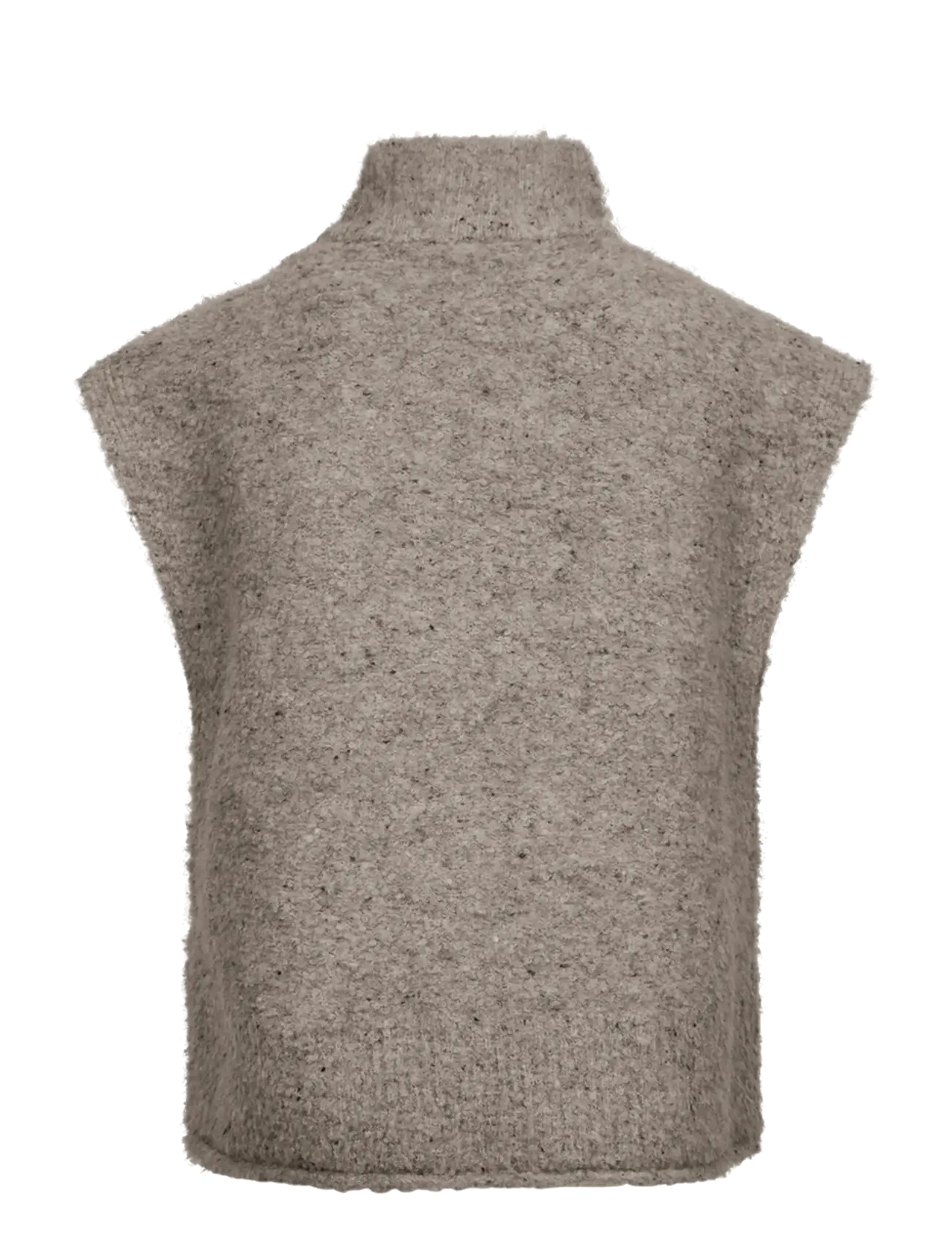 FREE/QUENT - FQGRSNEMES-WAISTCOAT - knitted vests - desert taupe melange - 1