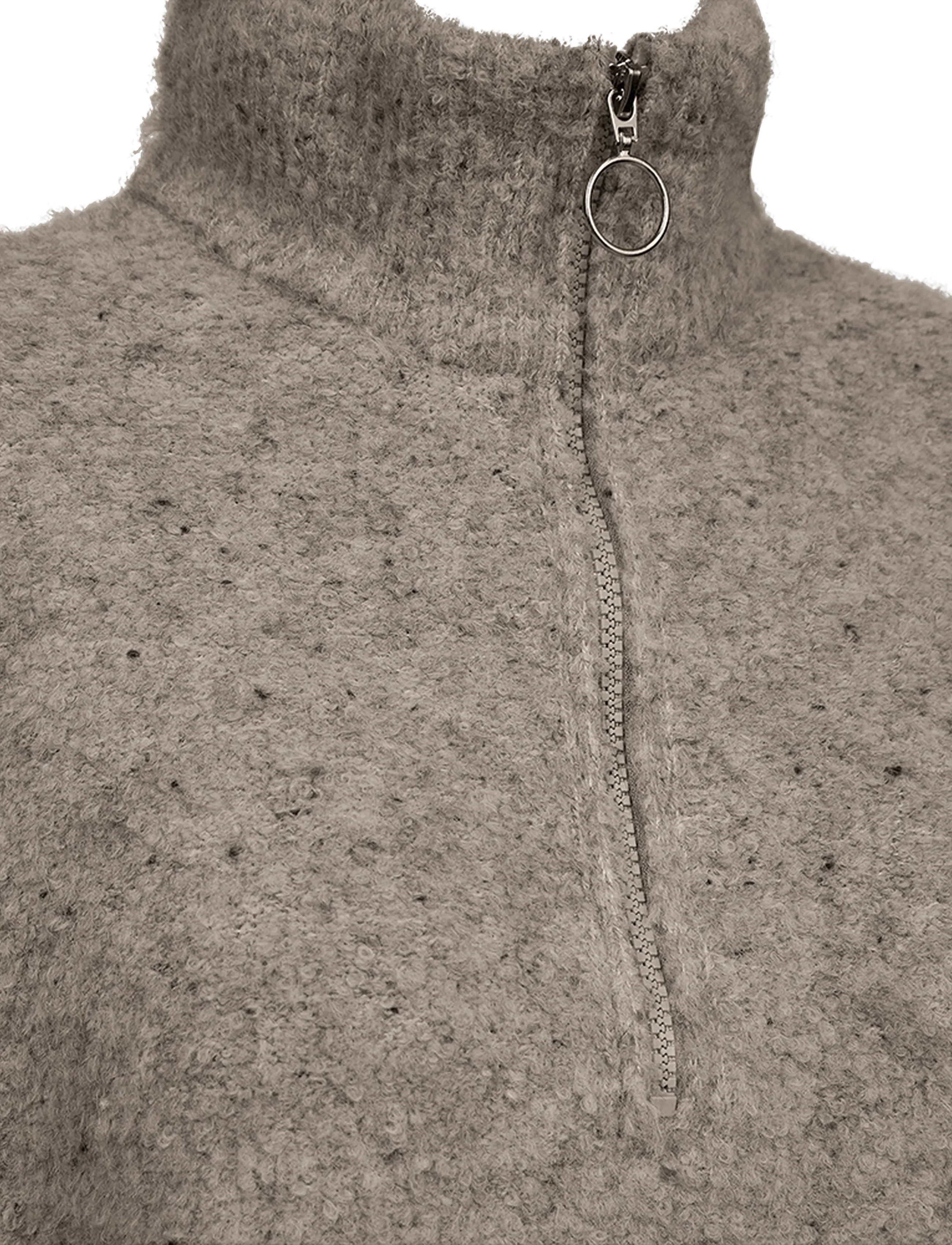 FREE/QUENT - FQGRSNEMES-WAISTCOAT - knitted vests - desert taupe melange - 2