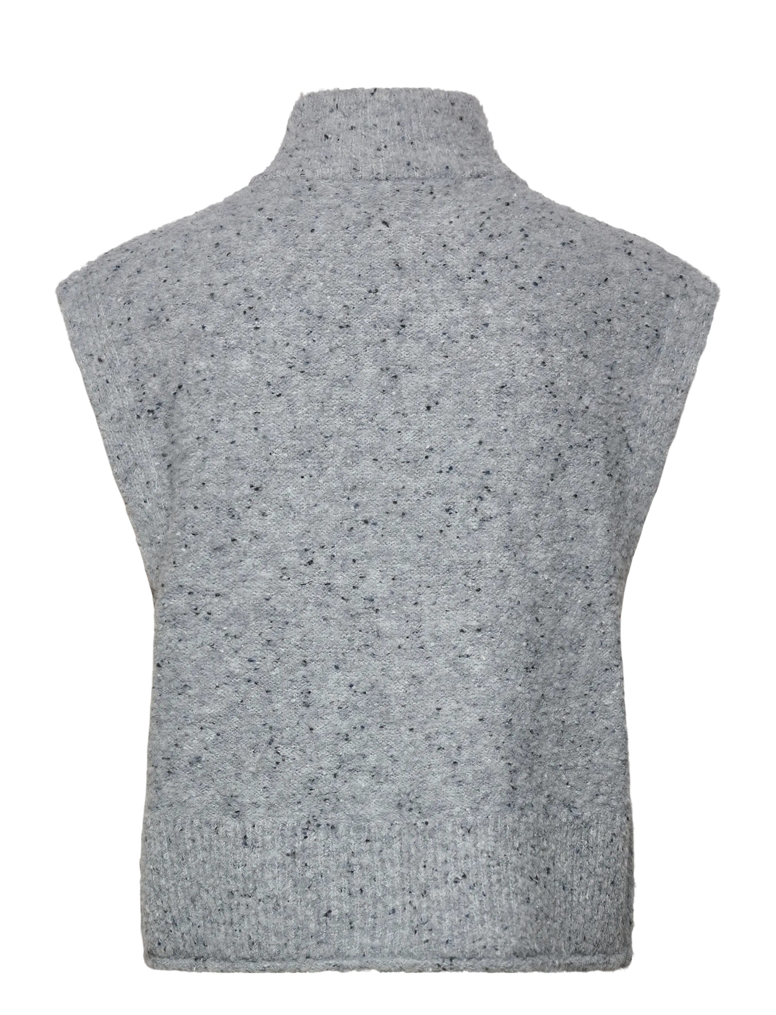 FREE/QUENT - FQGRSNEMES-WAISTCOAT - kootud vestid - med. grey melange - 2