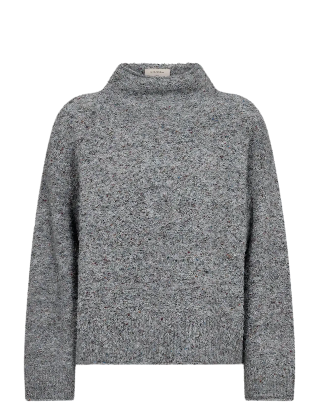 FREE/QUENT FQGRSNEMES-PULLOVER - Tøj - DARK GREY MELANGE / grey