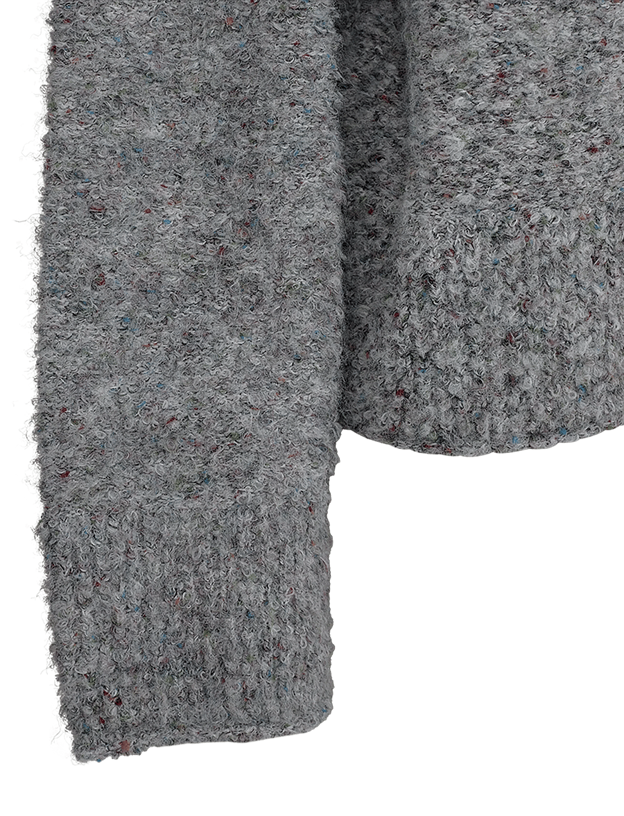 FREE/QUENT - FQGRSNEMES-PULLOVER - striktrøjer - dark grey melange - 2