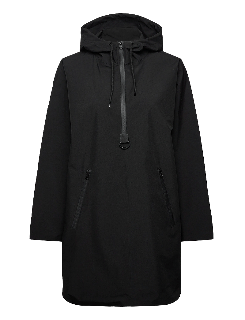 FREE/QUENT - Long poncho - black - 0