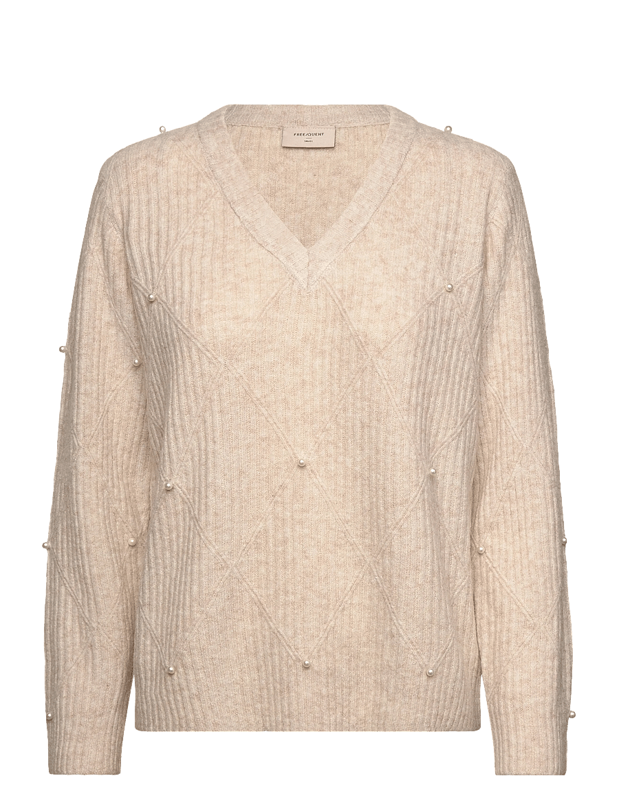 FREE/QUENT - FQPEARLY-PULLOVER - jumpers - moonbeam melange - 1