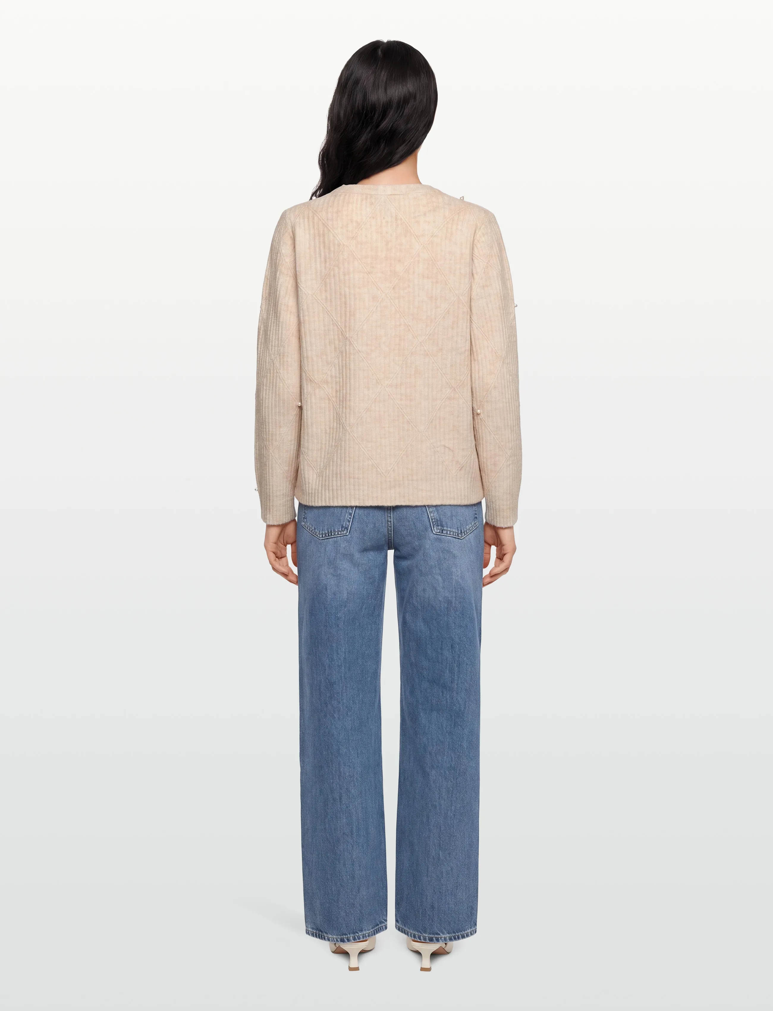 FREE/QUENT - FQPEARLY-PULLOVER - striktrøjer - moonbeam melange - 4