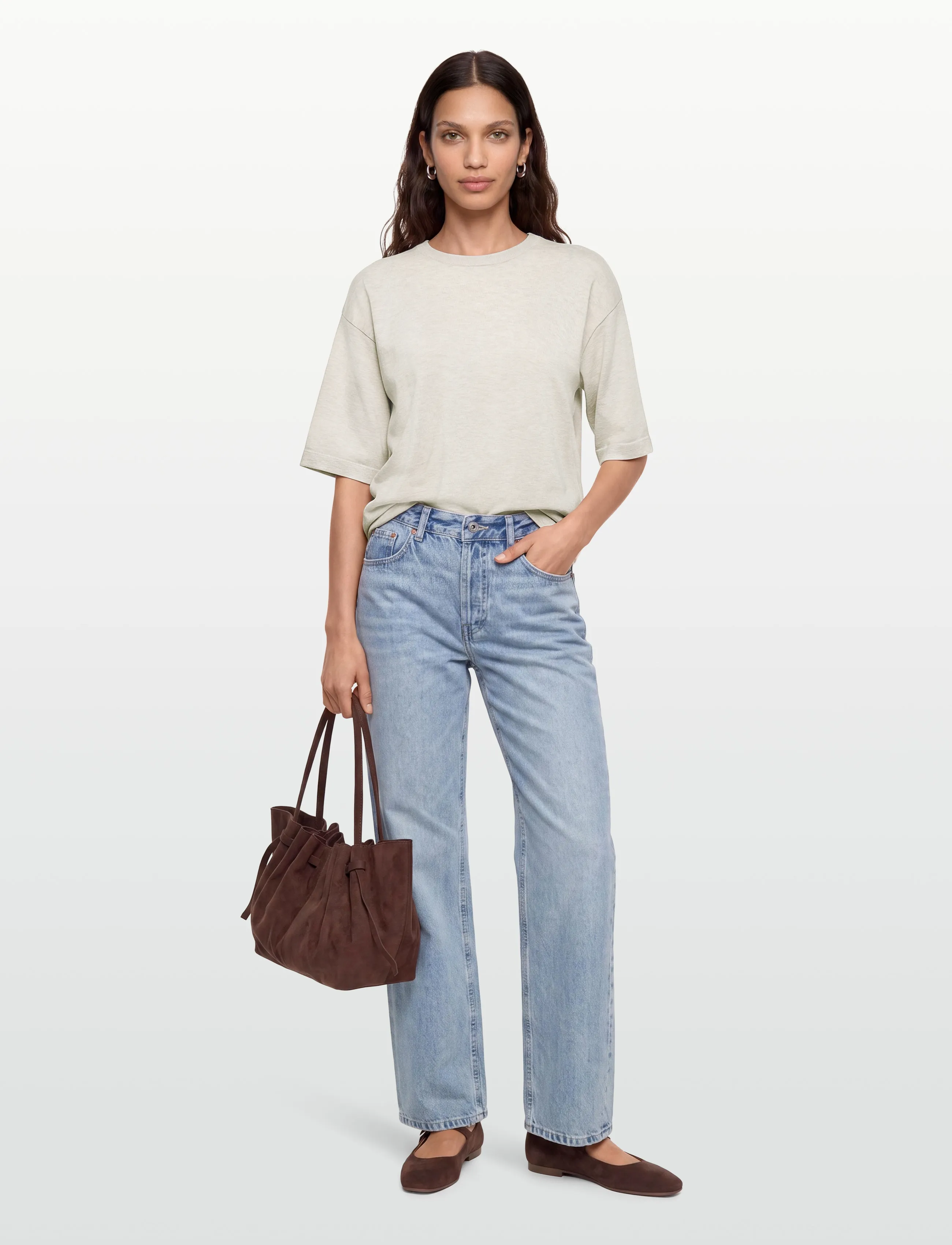 FREE/QUENT - FQCONNY-PULLOVER - pullover - moonbeam melange - 0