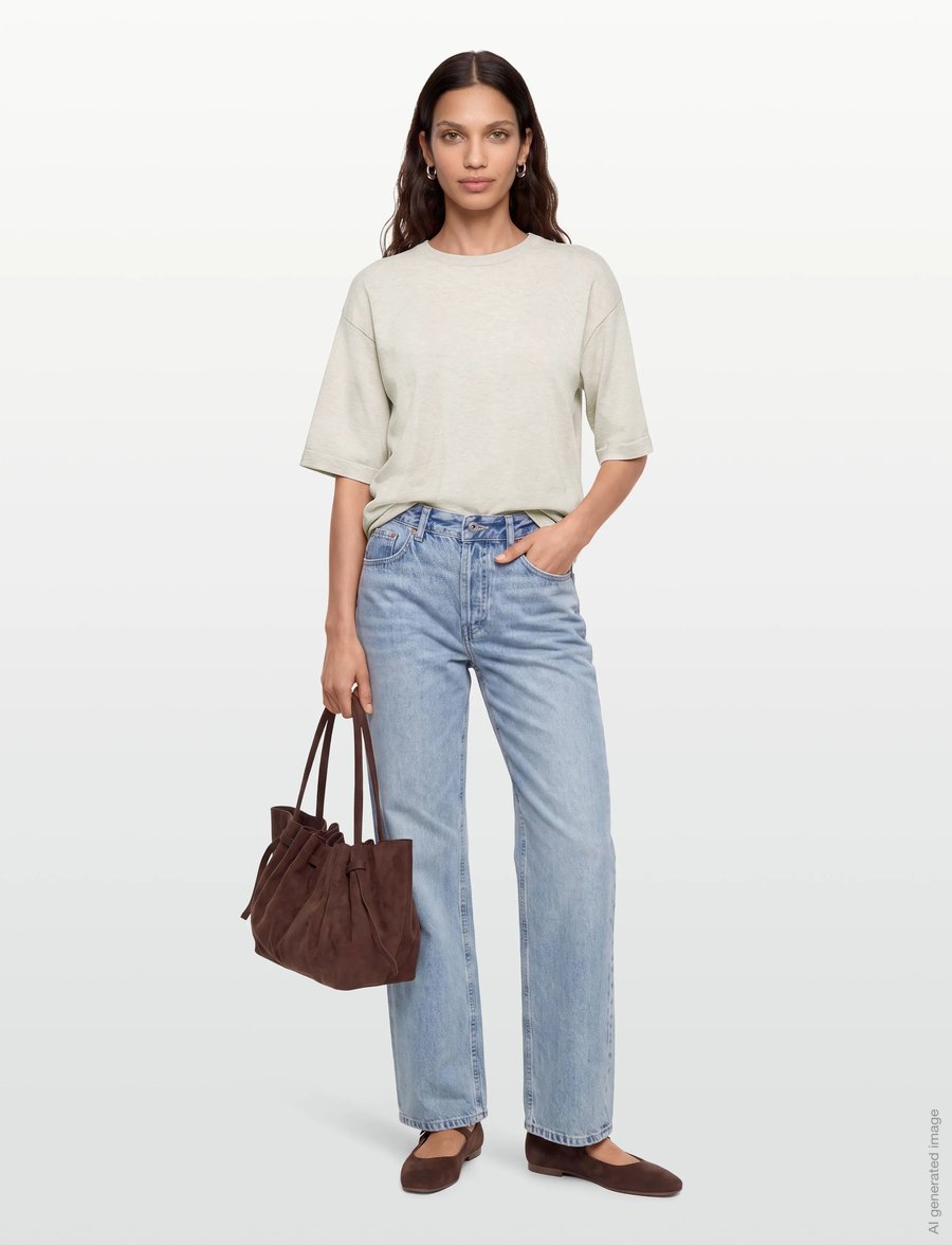 FREE/QUENT - FQCONNY-PULLOVER - pullover - moonbeam melange - 0