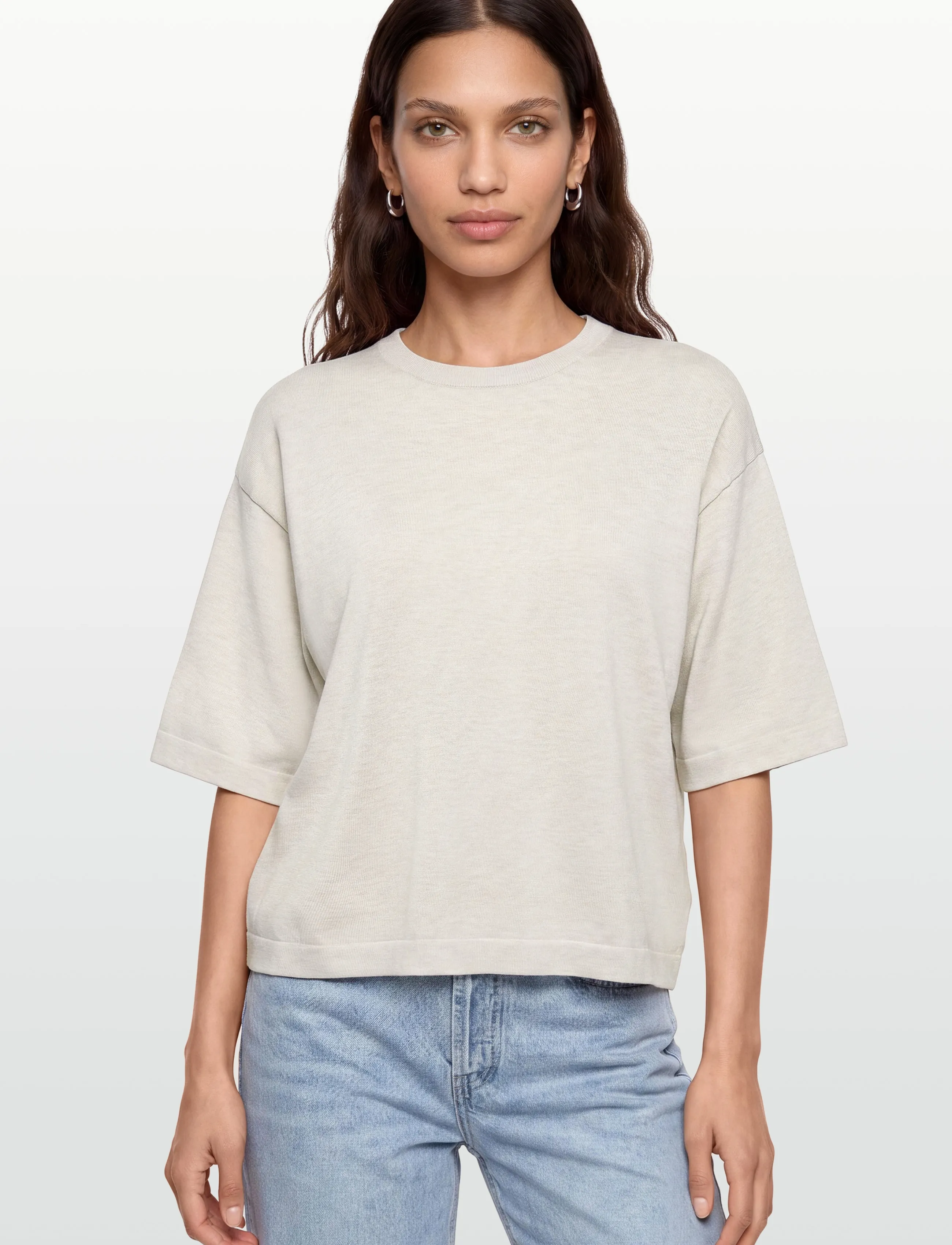 FREE/QUENT - FQCONNY-PULLOVER - pullover - moonbeam melange - 3