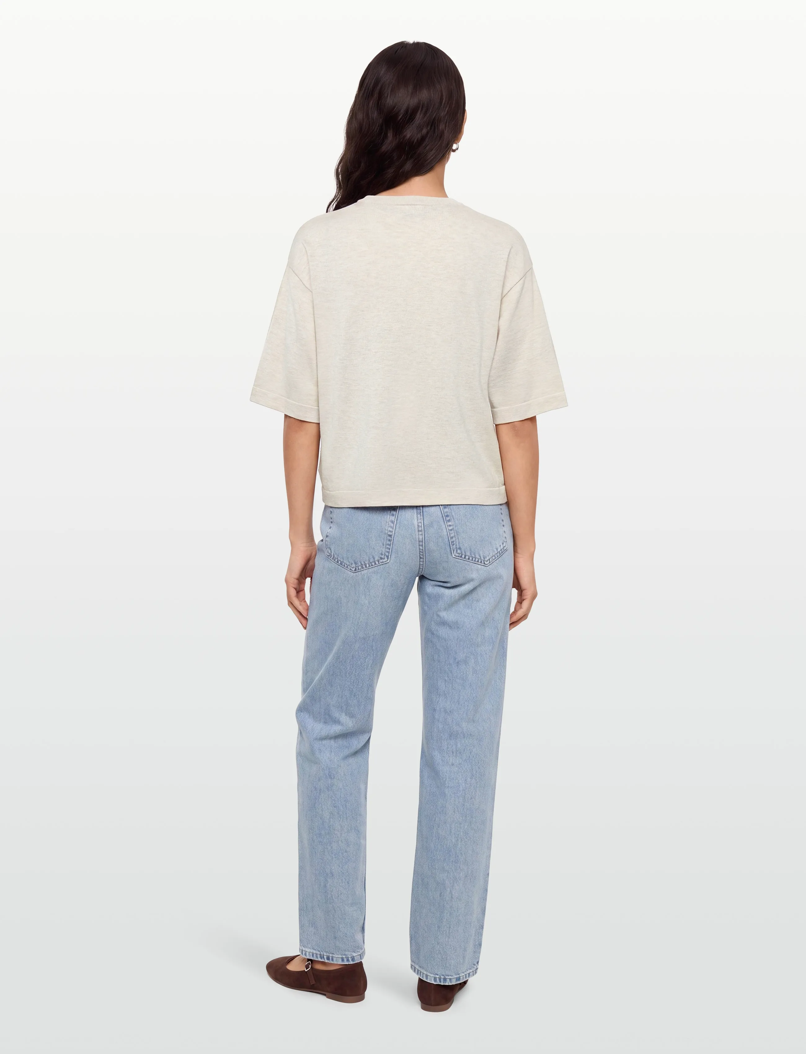 FREE/QUENT - FQCONNY-PULLOVER - pullover - moonbeam melange - 4