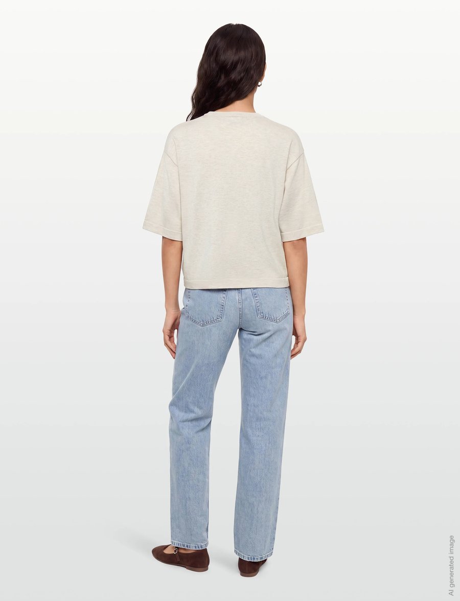 FREE/QUENT - FQCONNY-PULLOVER - pullover - moonbeam melange - 4