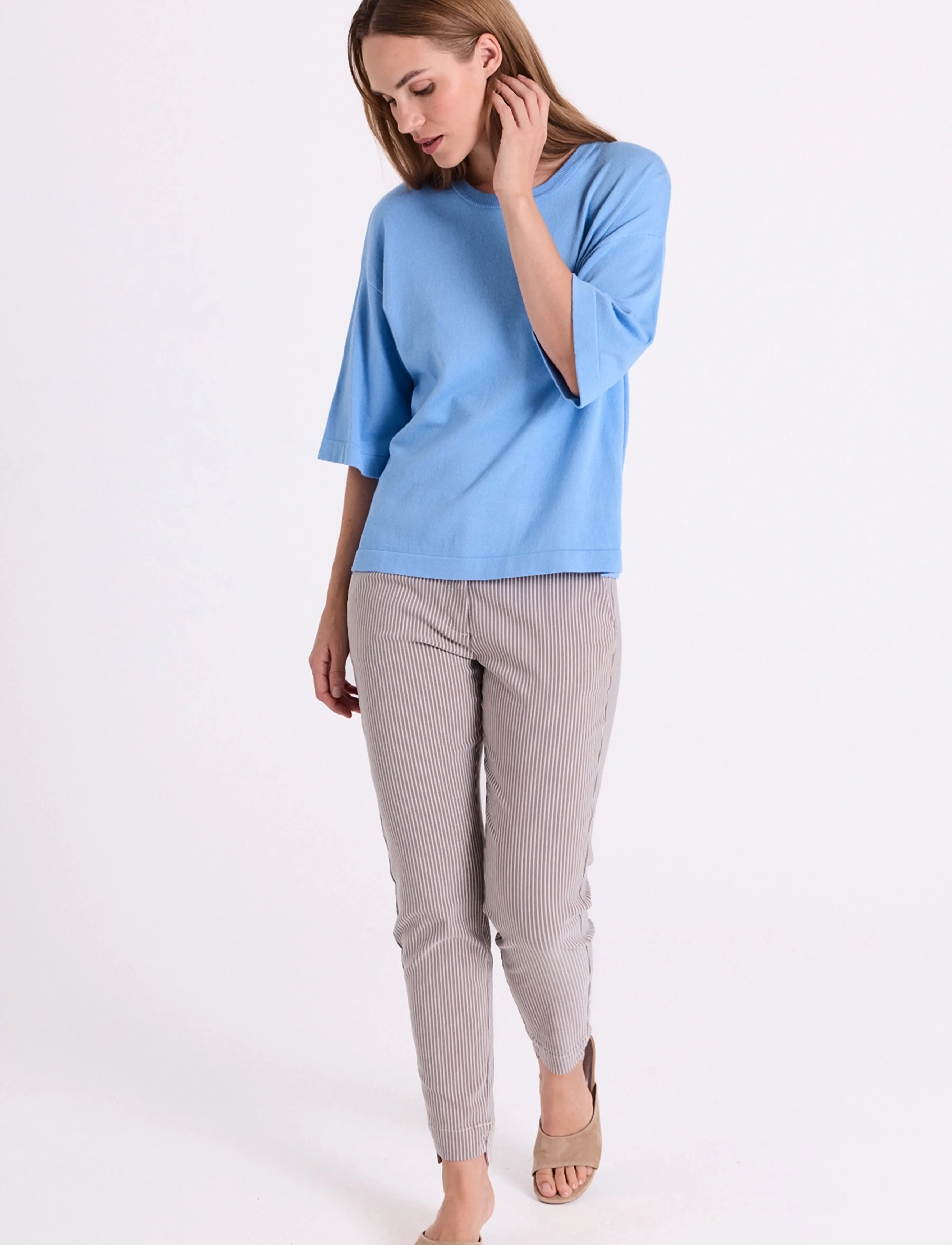 FREE/QUENT Fqconny-Pullover, M, Blue, Strik > Trøjer, Dame