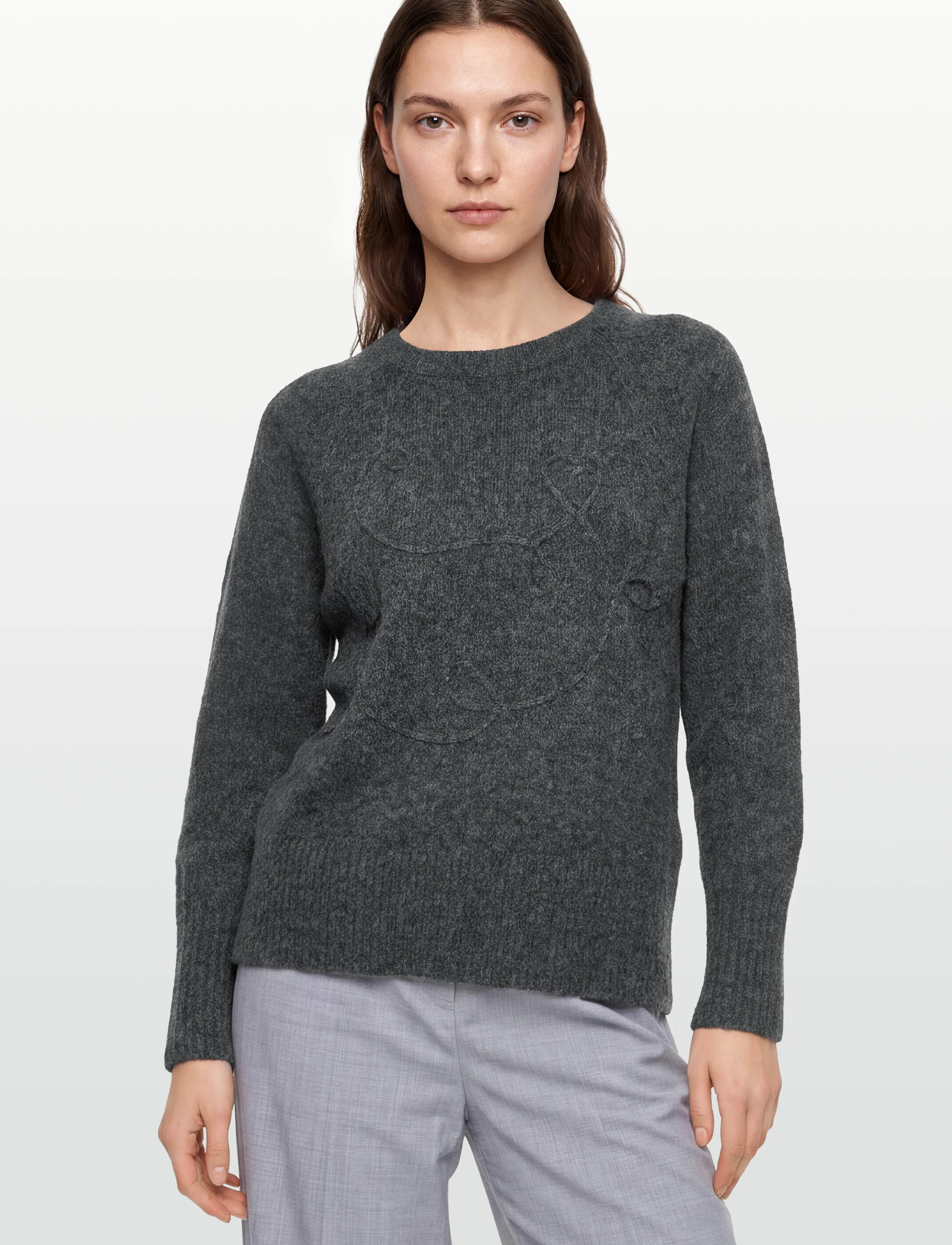 FREE/QUENT - FQGRSEVALIN-PULLOVER - laveste priser - dark grey melange - 3