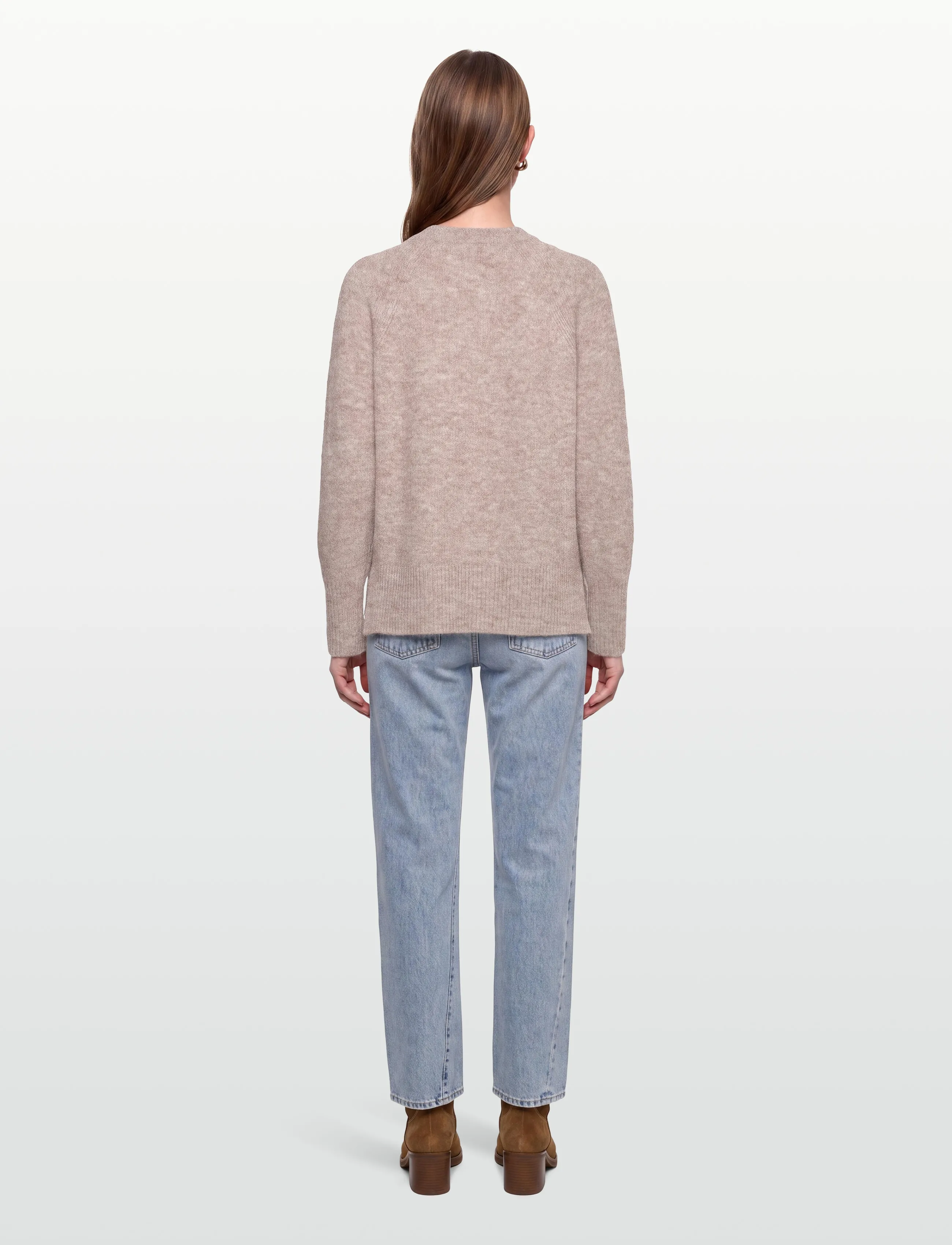 FREE/QUENT - FQGRSEVALIN-PULLOVER - pullover - desert taupe melange - 4
