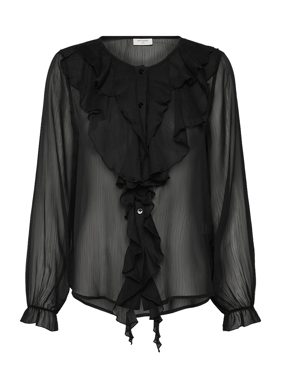 FREE/QUENT - FQDITTE-BLOUSE - langärmelige blusen - black - 1