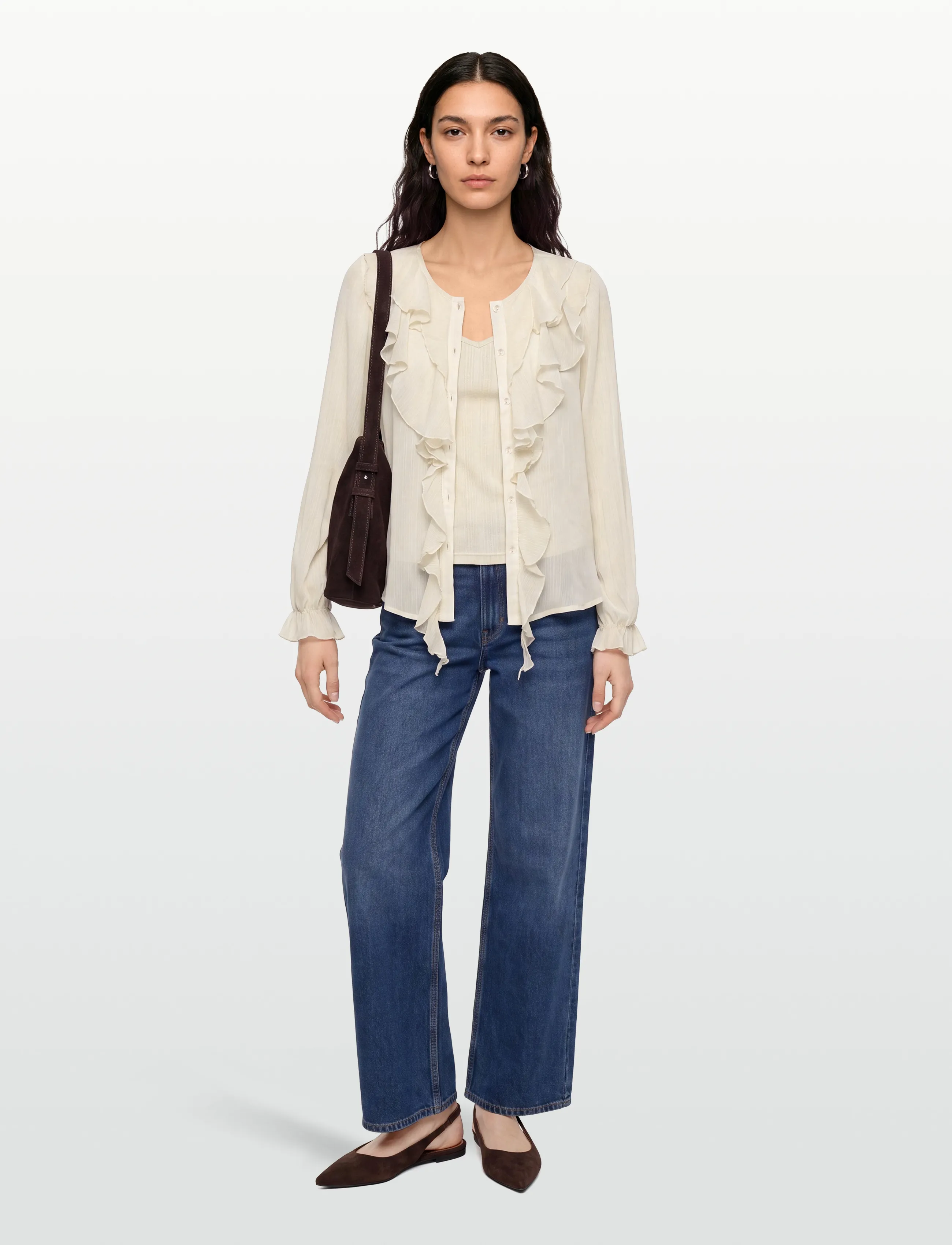 FREE/QUENT - FQDITTE-BLOUSE - pikkade varrukatega pluusid - moonbeam - 0