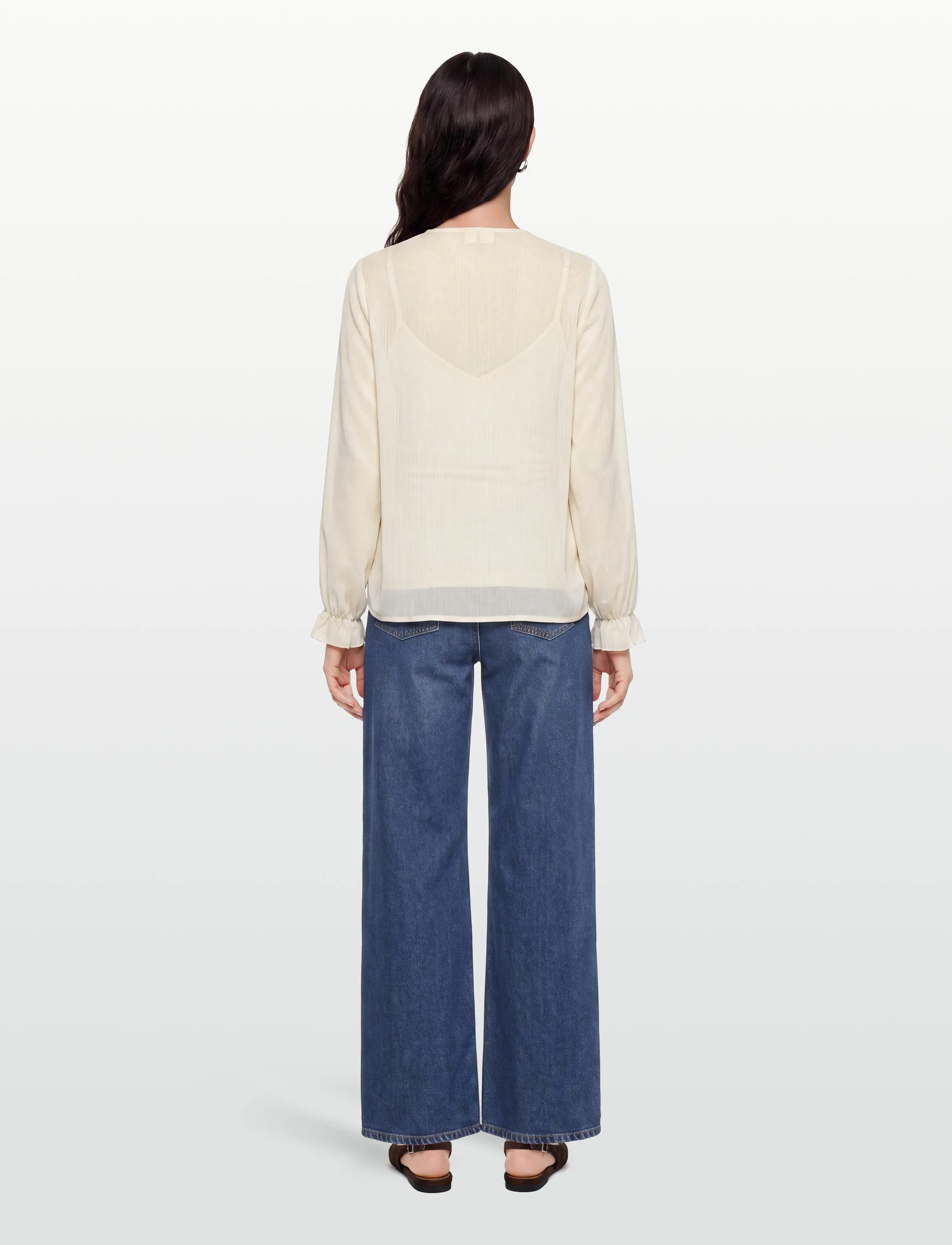 FREE/QUENT - FQDITTE-BLOUSE - pikkade varrukatega pluusid - moonbeam - 4