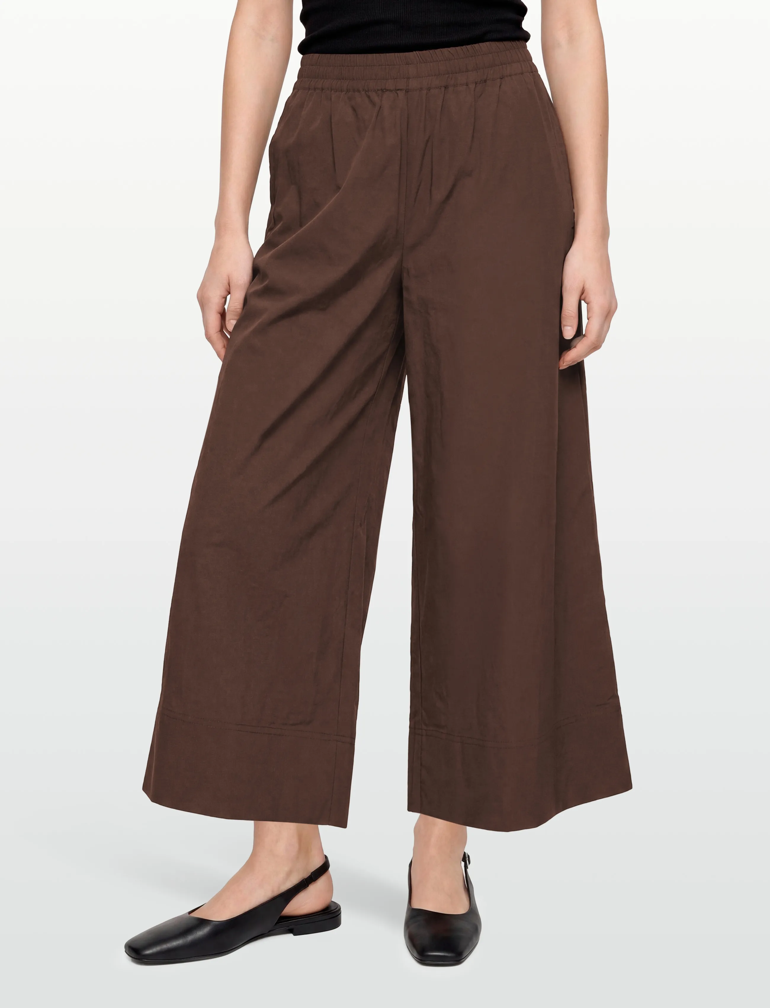 FREE/QUENT - FQJULES-PANTS - culottes-housut - coffee bean - 3