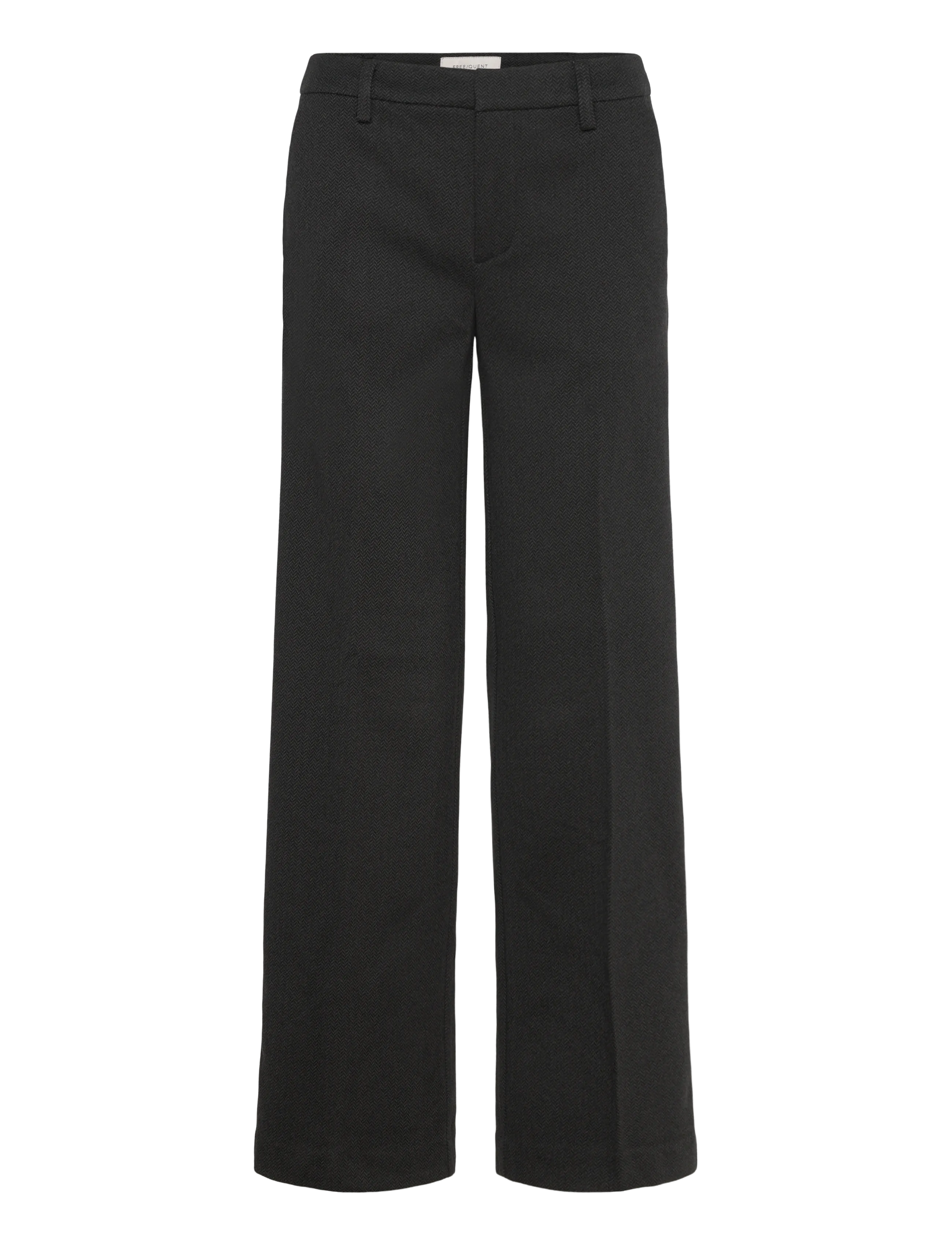 FREE/QUENT Pants from Freequent in a soft material. The pants have a simple silhouette with - Tøj - BLACK W. MAGNET / black