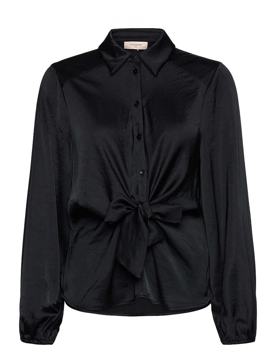 FREE/QUENT - FQDOVE-BLOUSE - langærmede bluser - black - 0