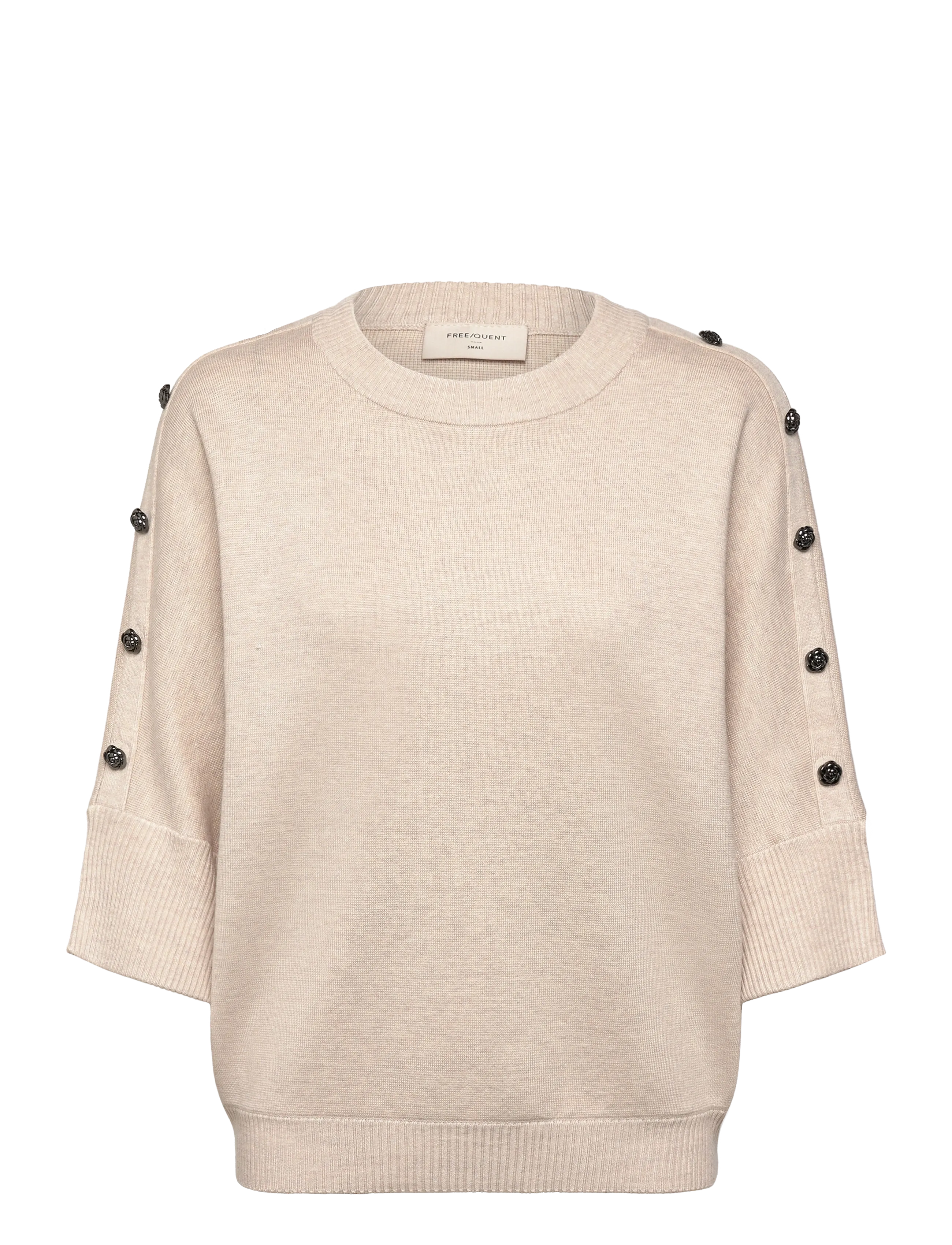 FREE/QUENT FQANI-PULLOVER - Transitional Layering - MOONBEAM MELANGE / cream