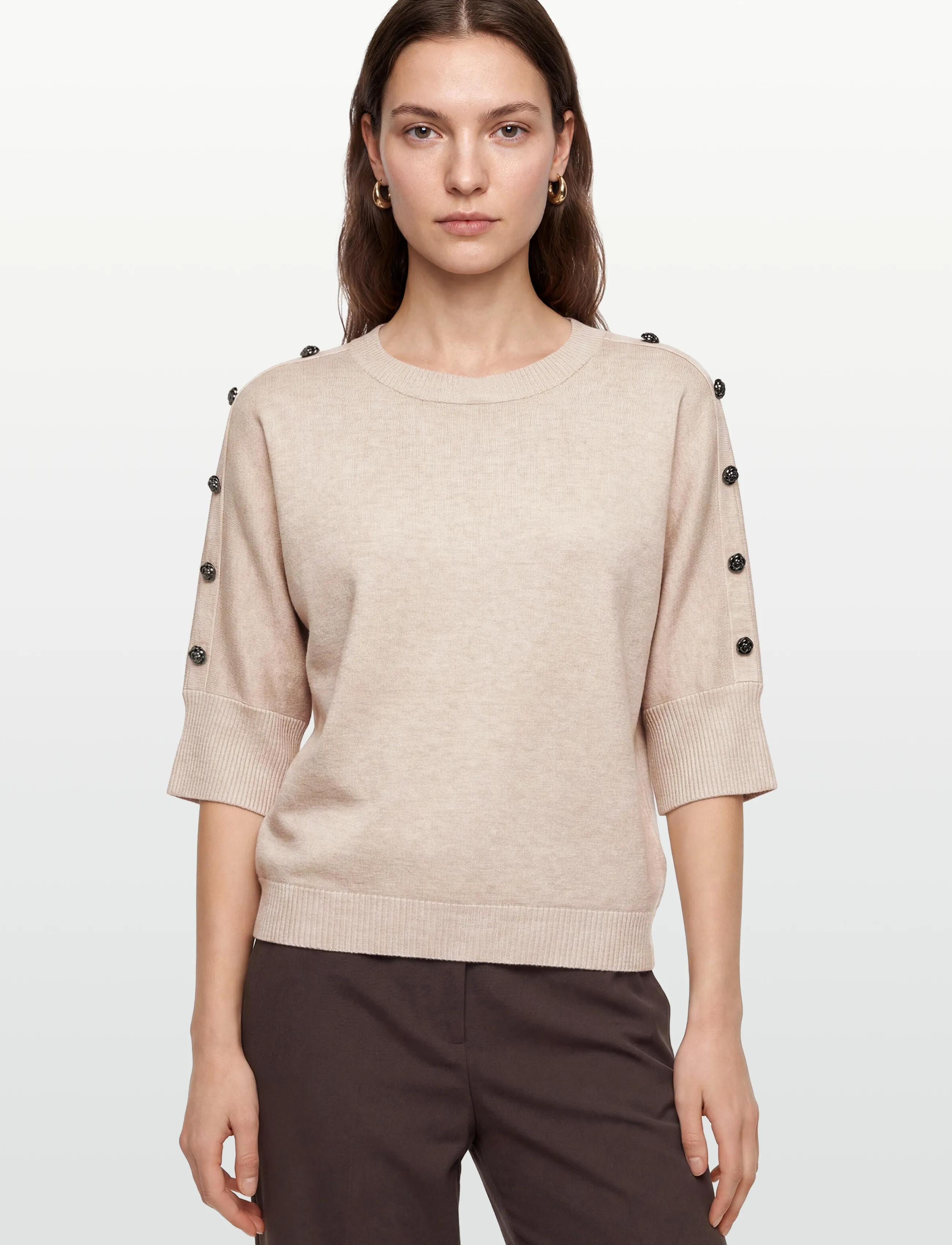 FREE/QUENT - FQANI-PULLOVER - jumpers - moonbeam melange - 3