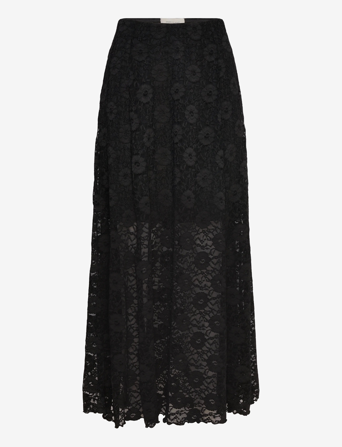 FREE/QUENT - Maxi skirt from Freequent in a beautiful lace material. The skirt has a simple s - maxi röcke - black - 0