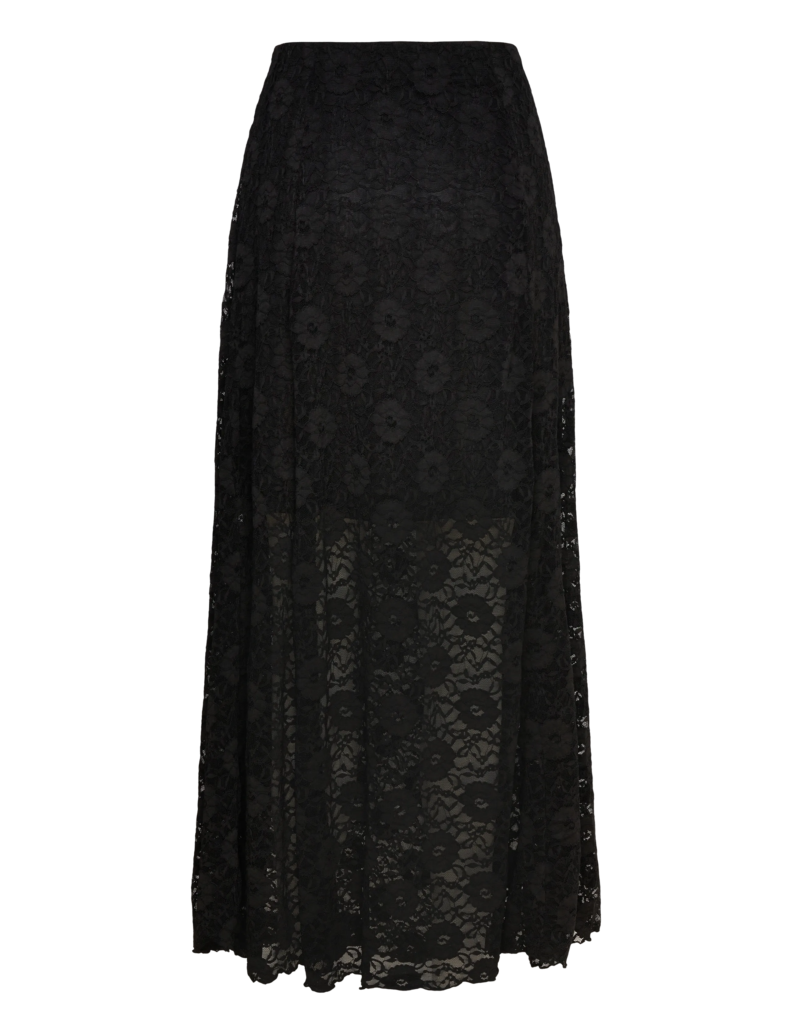 FREE/QUENT - Maxi skirt from Freequent in a beautiful lace material. The skirt has a simple s - black - 1