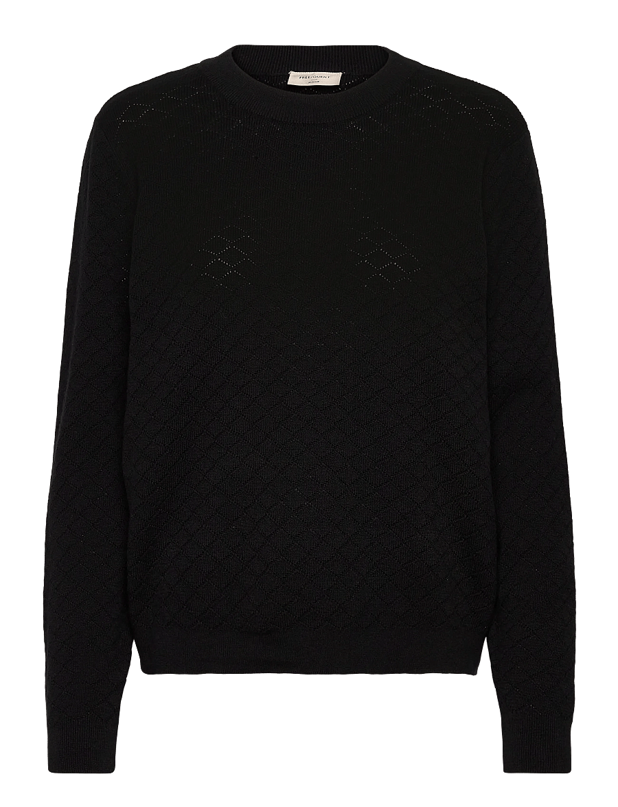 FREE/QUENT - FQDODO-PULLOVER - jumpers - black - 0
