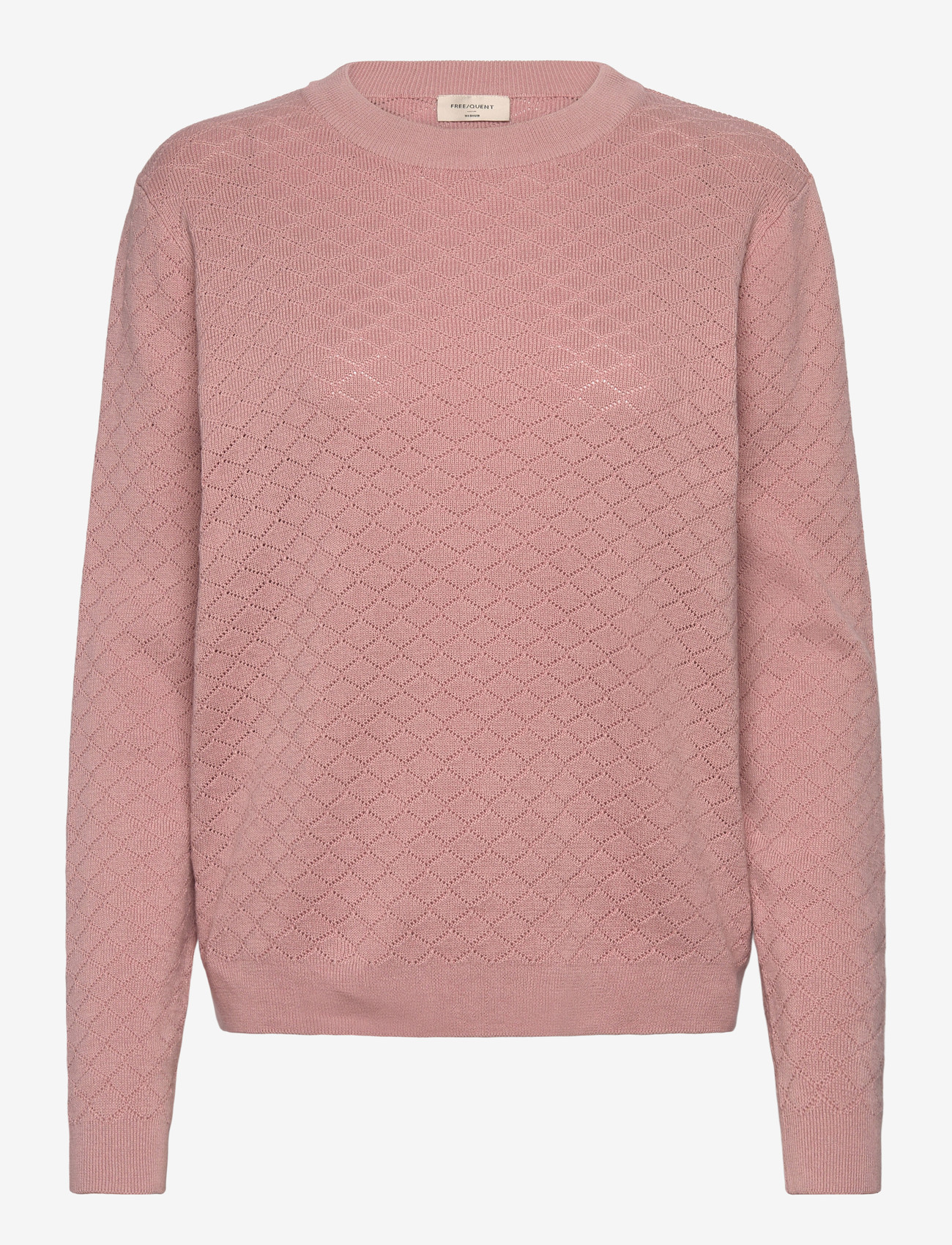 FREE/QUENT - Pullover from Freequent in a soft, fine-knit material. The pullover has a simple - striktrøjer - pale mauve - 1
