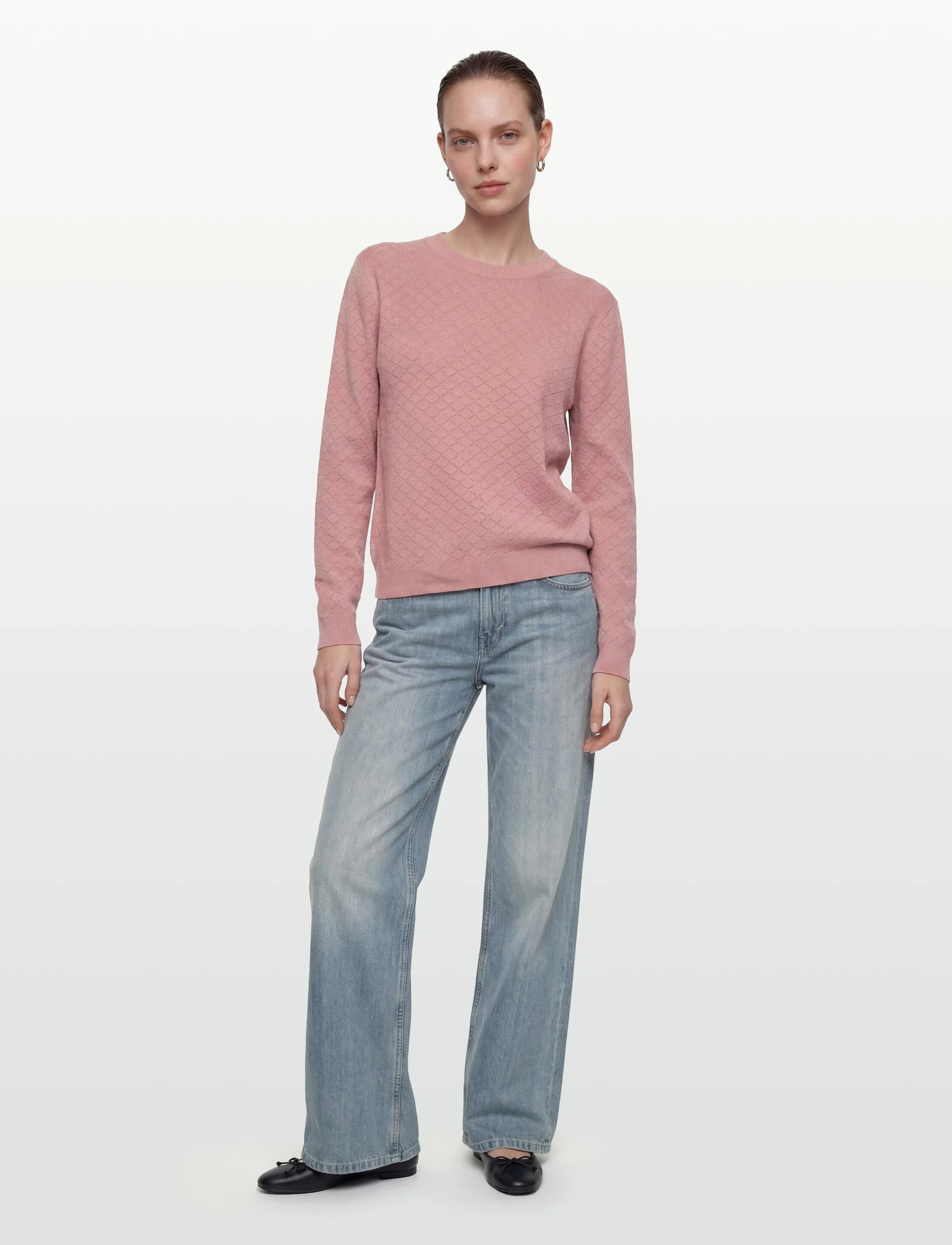 FREE/QUENT Pullover From Freequent In A Soft, Fine-Knit Material. The Has Simple, XL, Knitwear, Rosa - Jumpers, Frauen