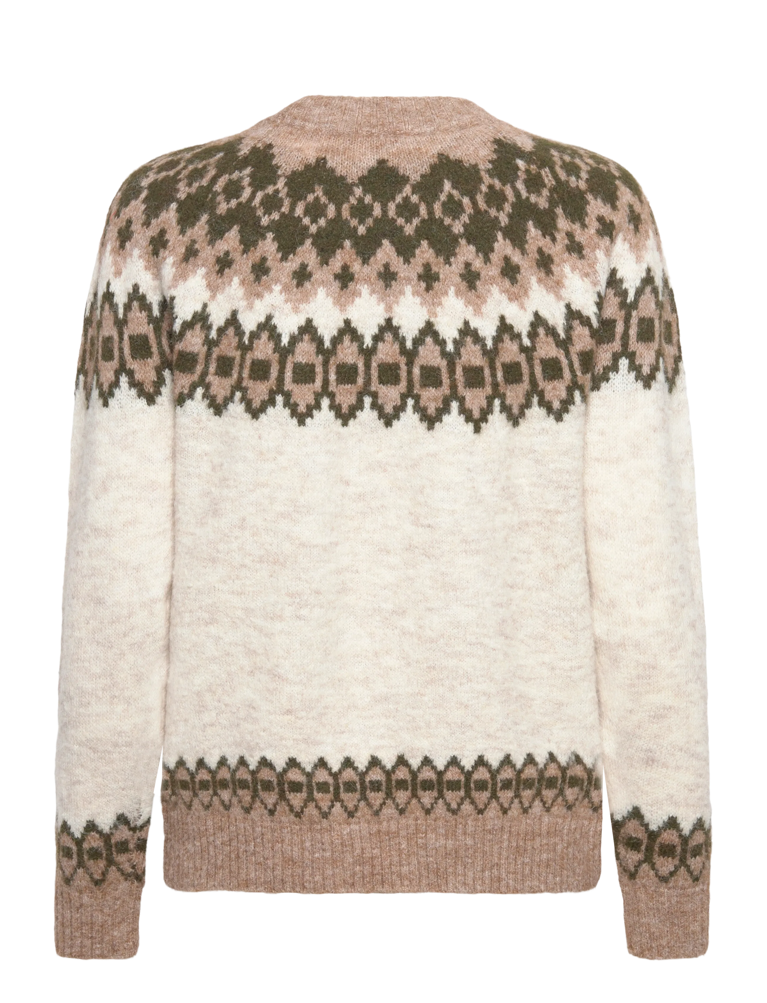 FREE/QUENT - FQNOVALA-PULLOVER - moonbeam mel w kombu green mel - 1